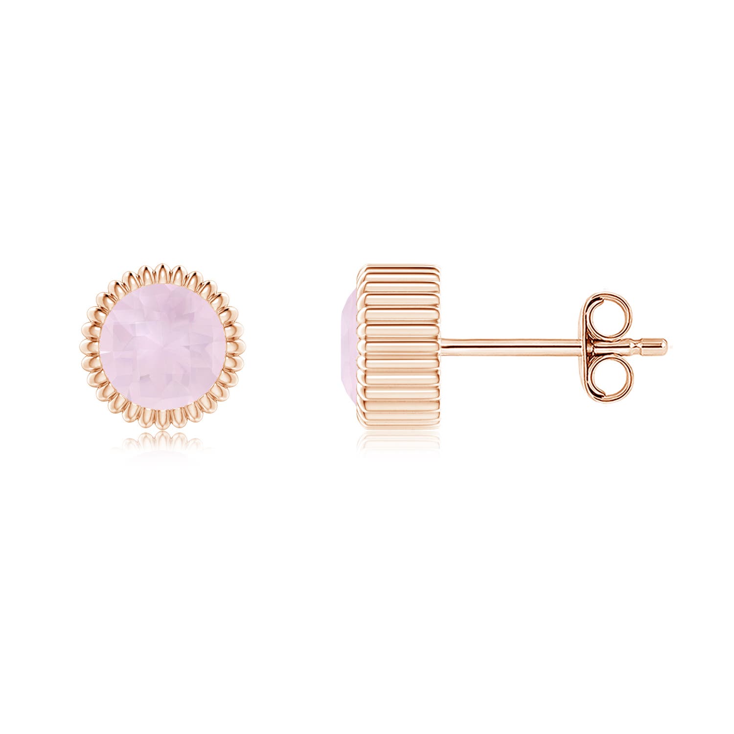 A - Rose Quartz / 1 CT / 14 KT Rose Gold