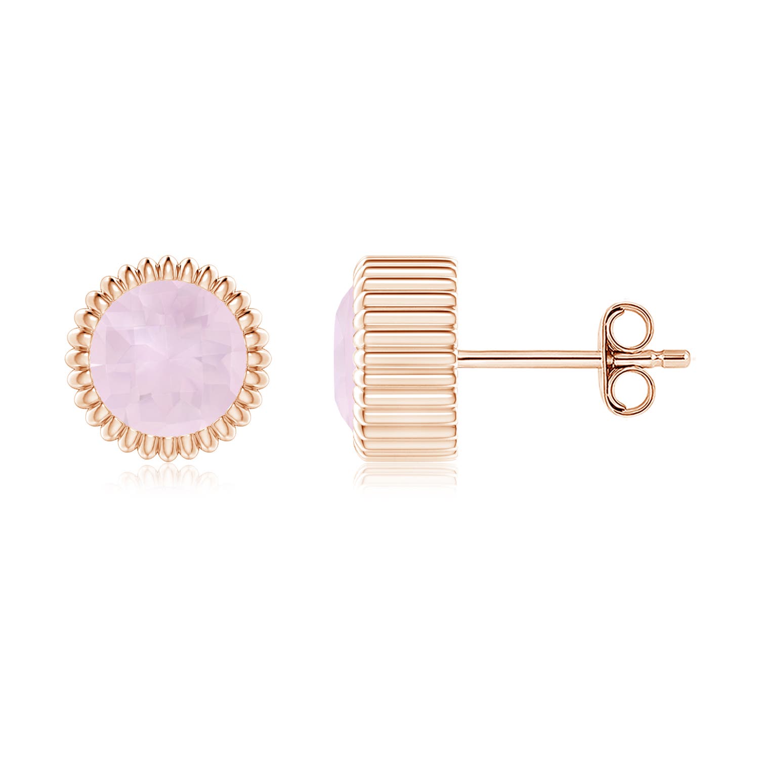 A - Rose Quartz / 1.7 CT / 14 KT Rose Gold