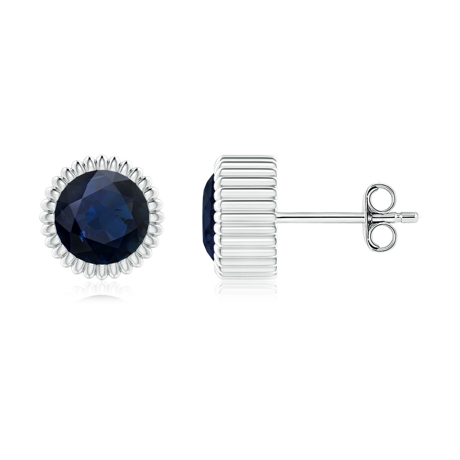 A - Blue Sapphire / 2 CT / 14 KT White Gold