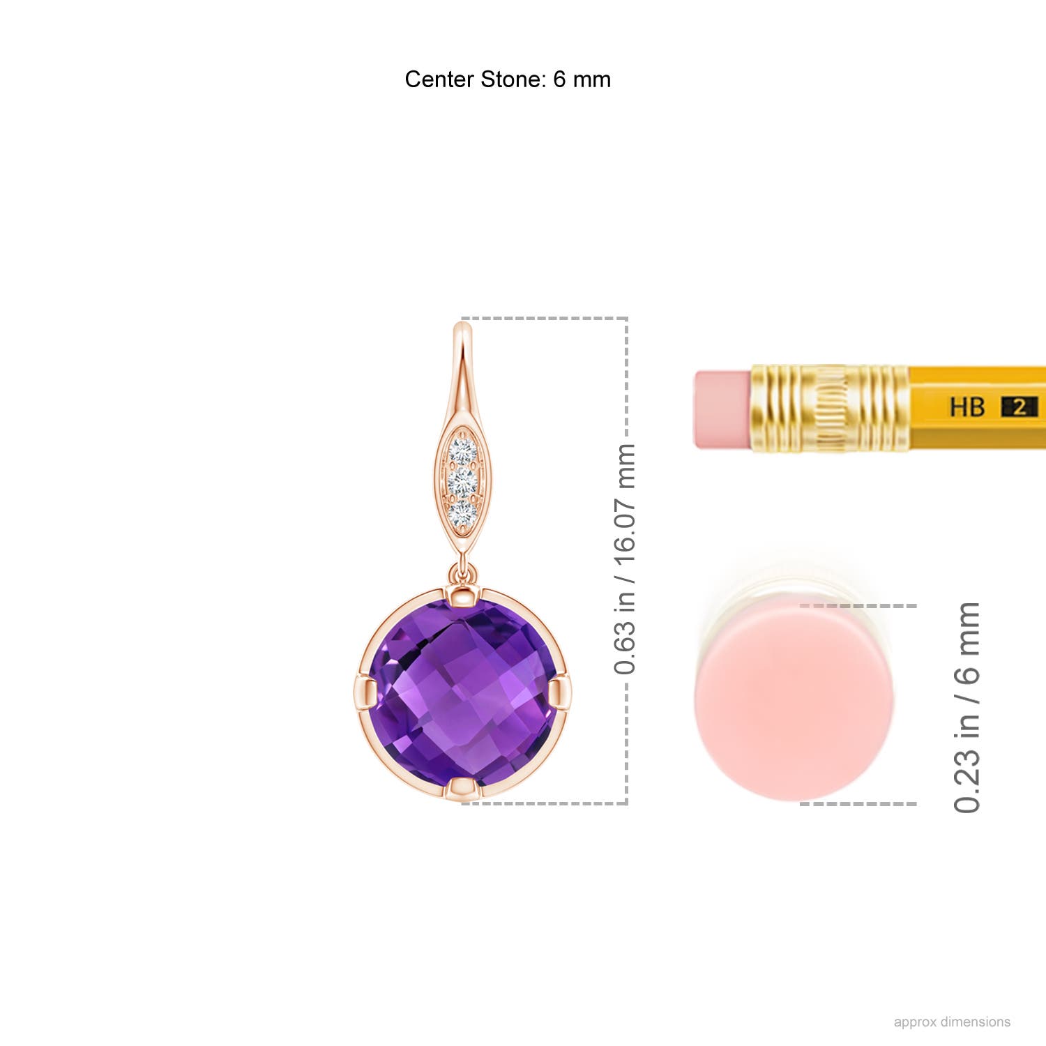 AAA - Amethyst / 1.41 CT / 14 KT Rose Gold