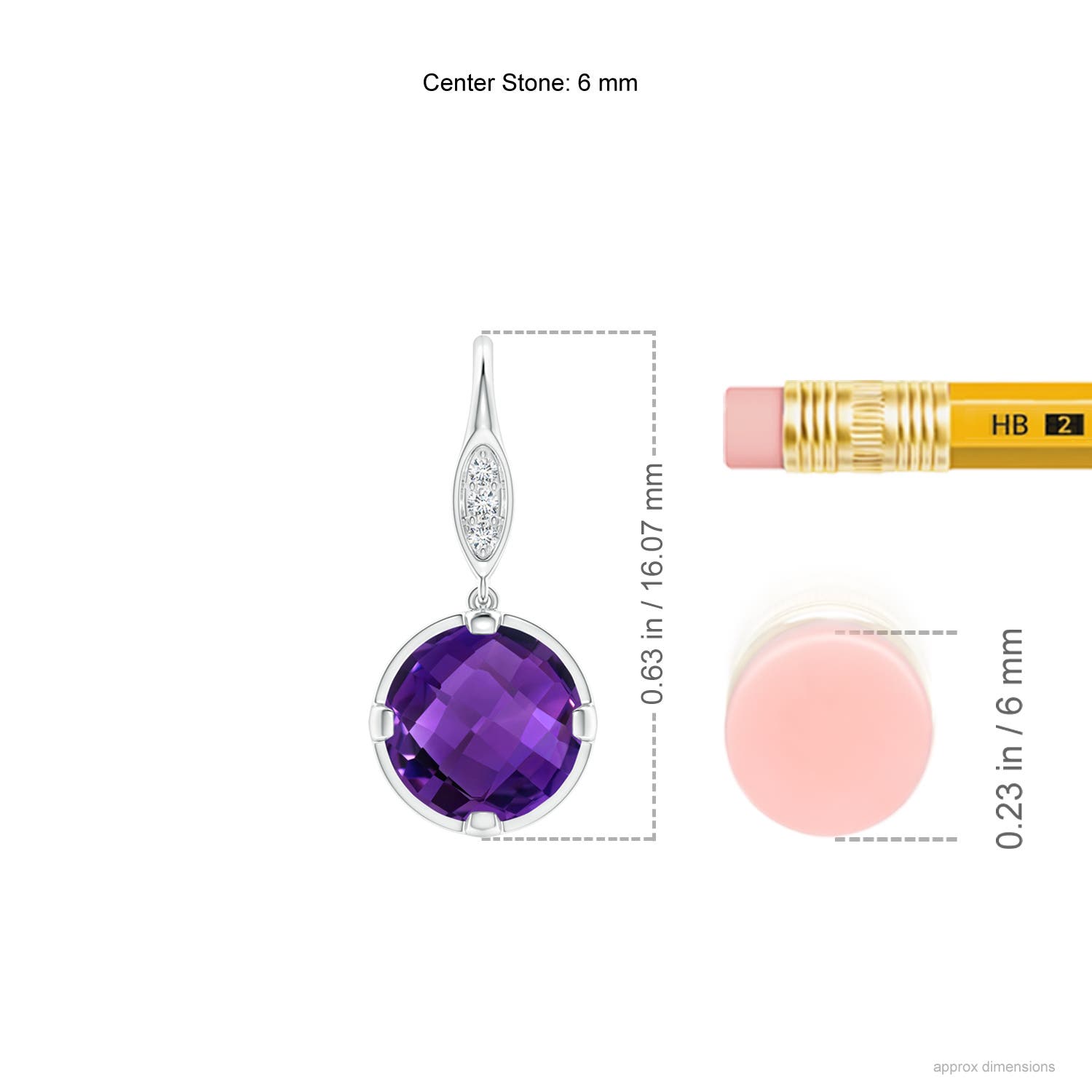 AAAA - Amethyst / 1.41 CT / 14 KT White Gold