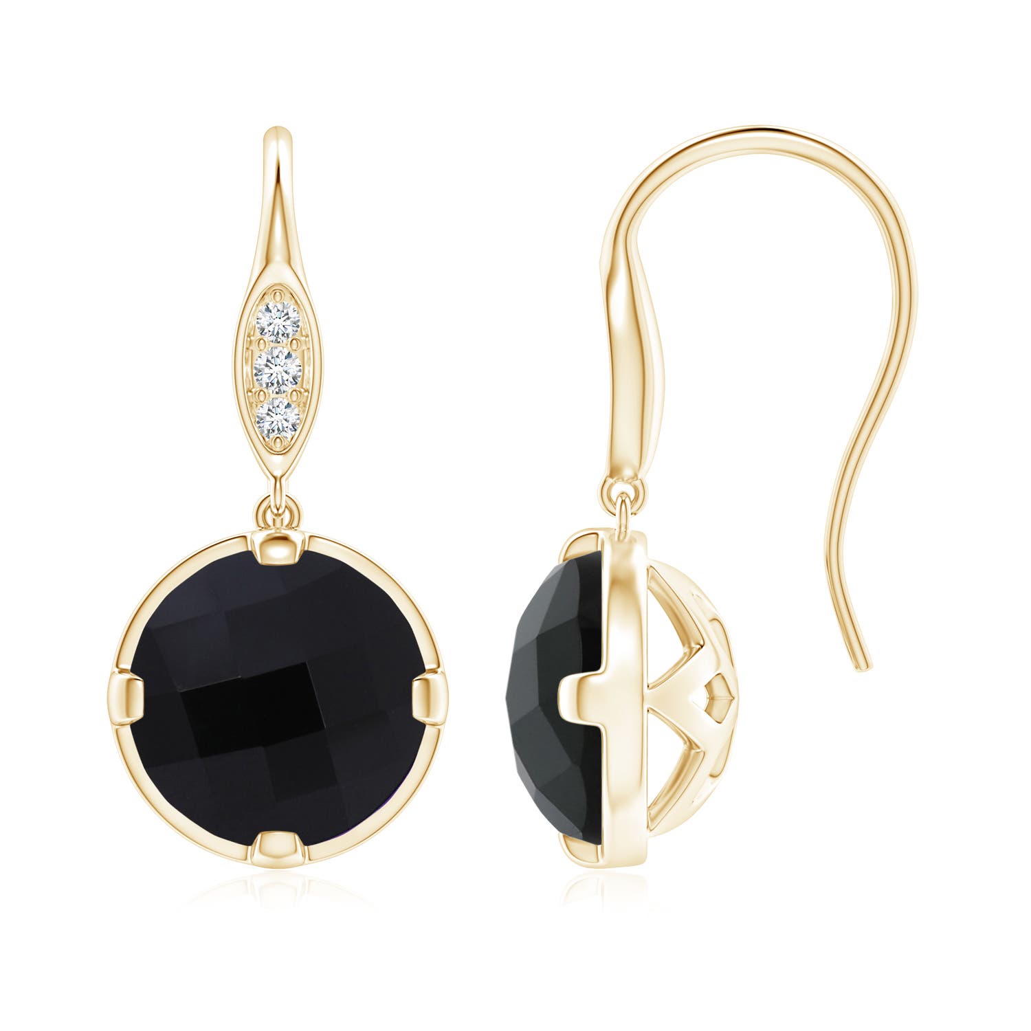 AAA - Black Onyx / 4.83 CT / 14 KT Yellow Gold