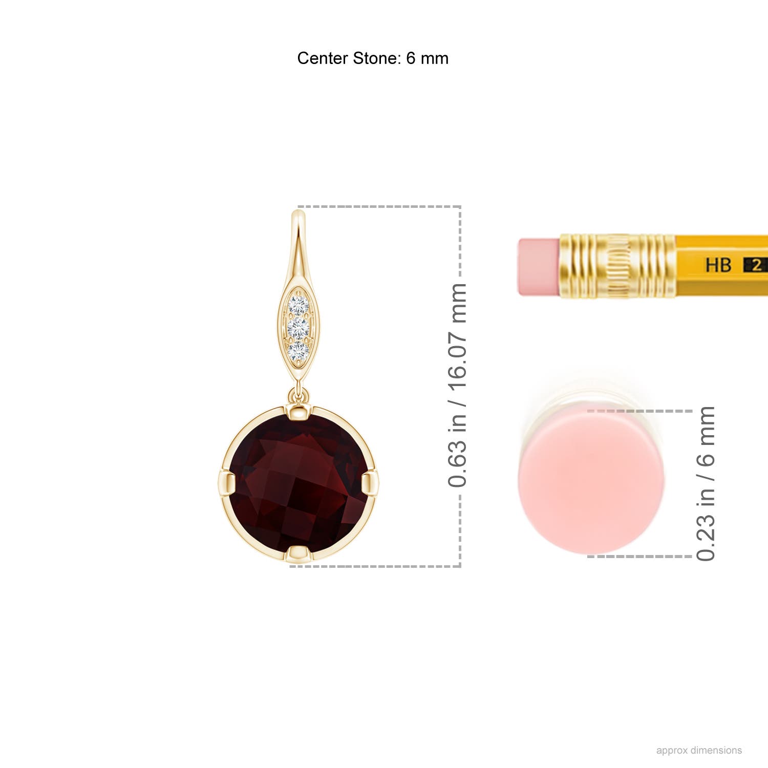 A - Garnet / 1.81 CT / 14 KT Yellow Gold