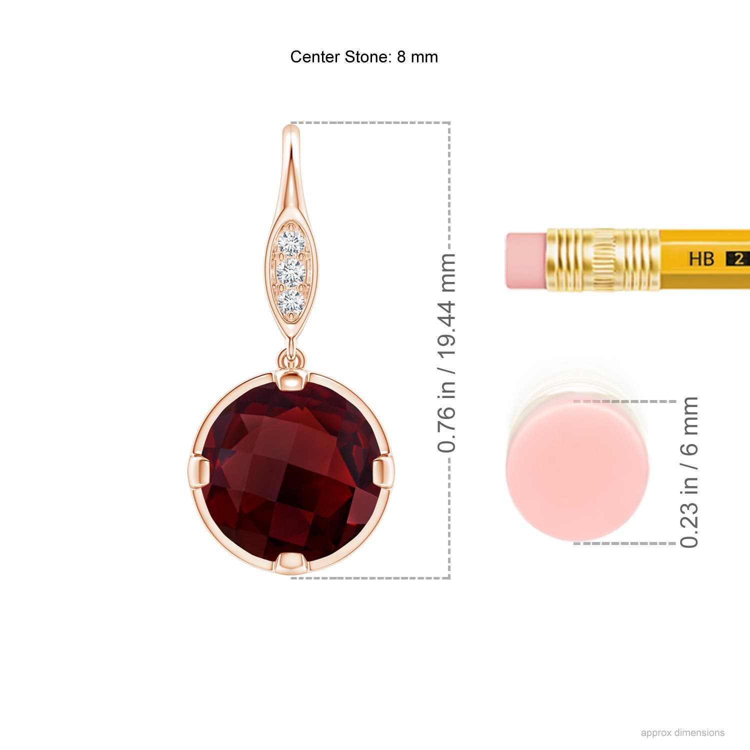 AA - Garnet / 4.83 CT / 14 KT Rose Gold