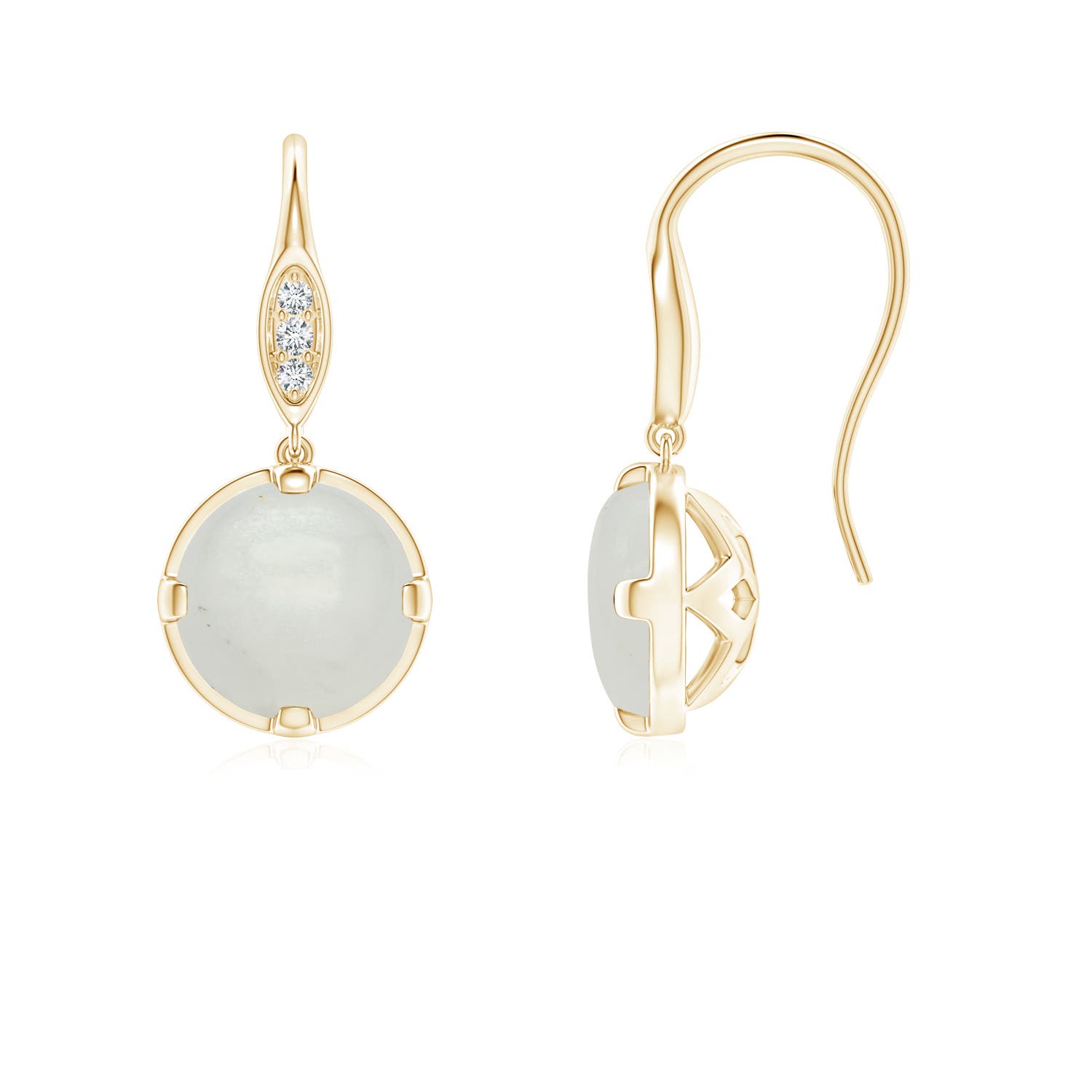 A - Moonstone / 1.61 CT / 14 KT Yellow Gold