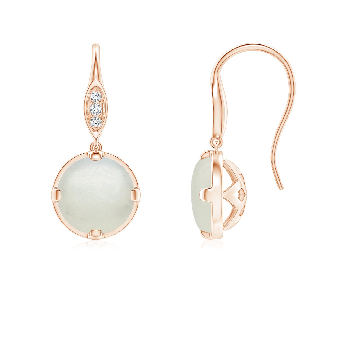 AA - Moonstone / 1.61 CT / 14 KT Rose Gold