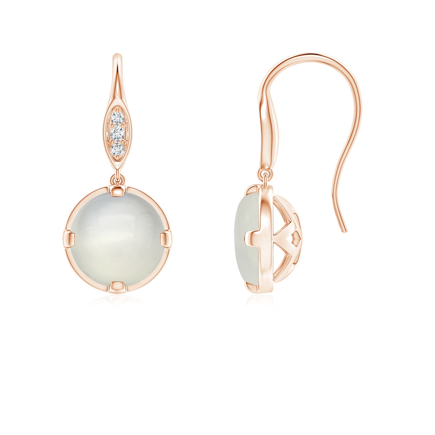 AAA - Moonstone / 1.61 CT / 14 KT Rose Gold