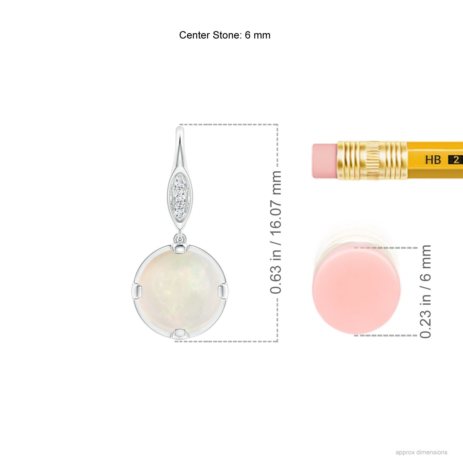 A - Opal / 1.01 CT / 14 KT White Gold