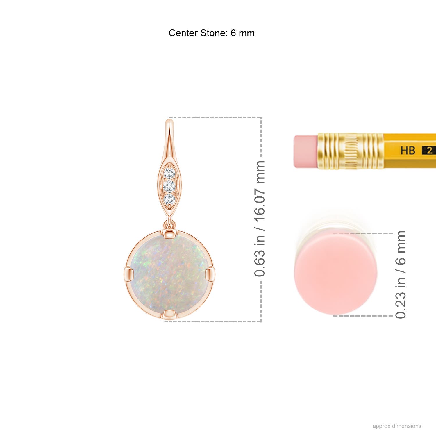 AA - Opal / 1.01 CT / 14 KT Rose Gold