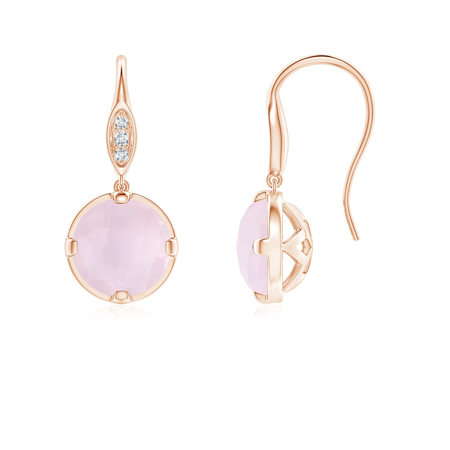 A - Rose Quartz / 1.31 CT / 14 KT Rose Gold