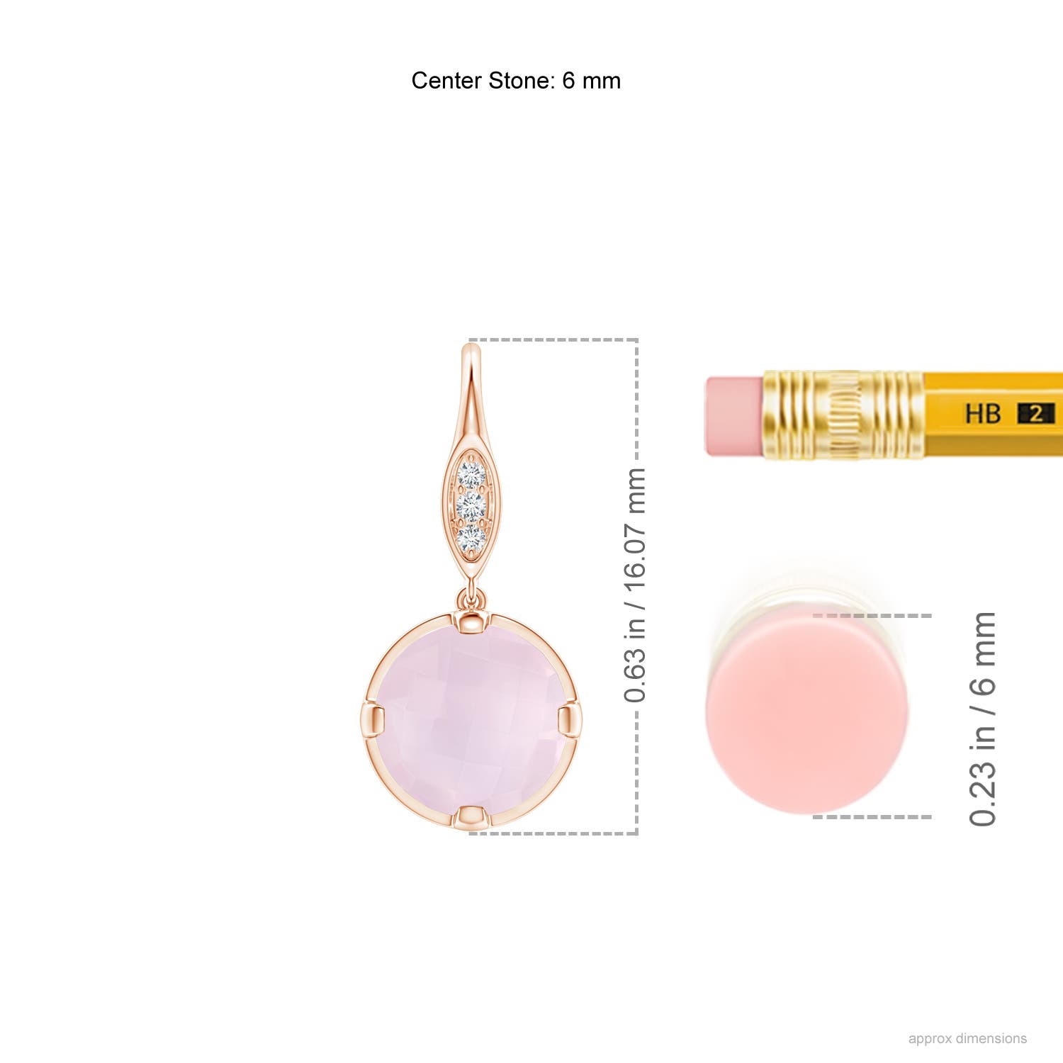 A - Rose Quartz / 1.31 CT / 14 KT Rose Gold