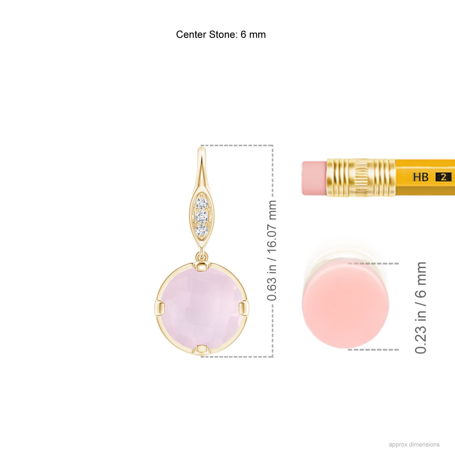 A - Rose Quartz / 1.31 CT / 14 KT Yellow Gold