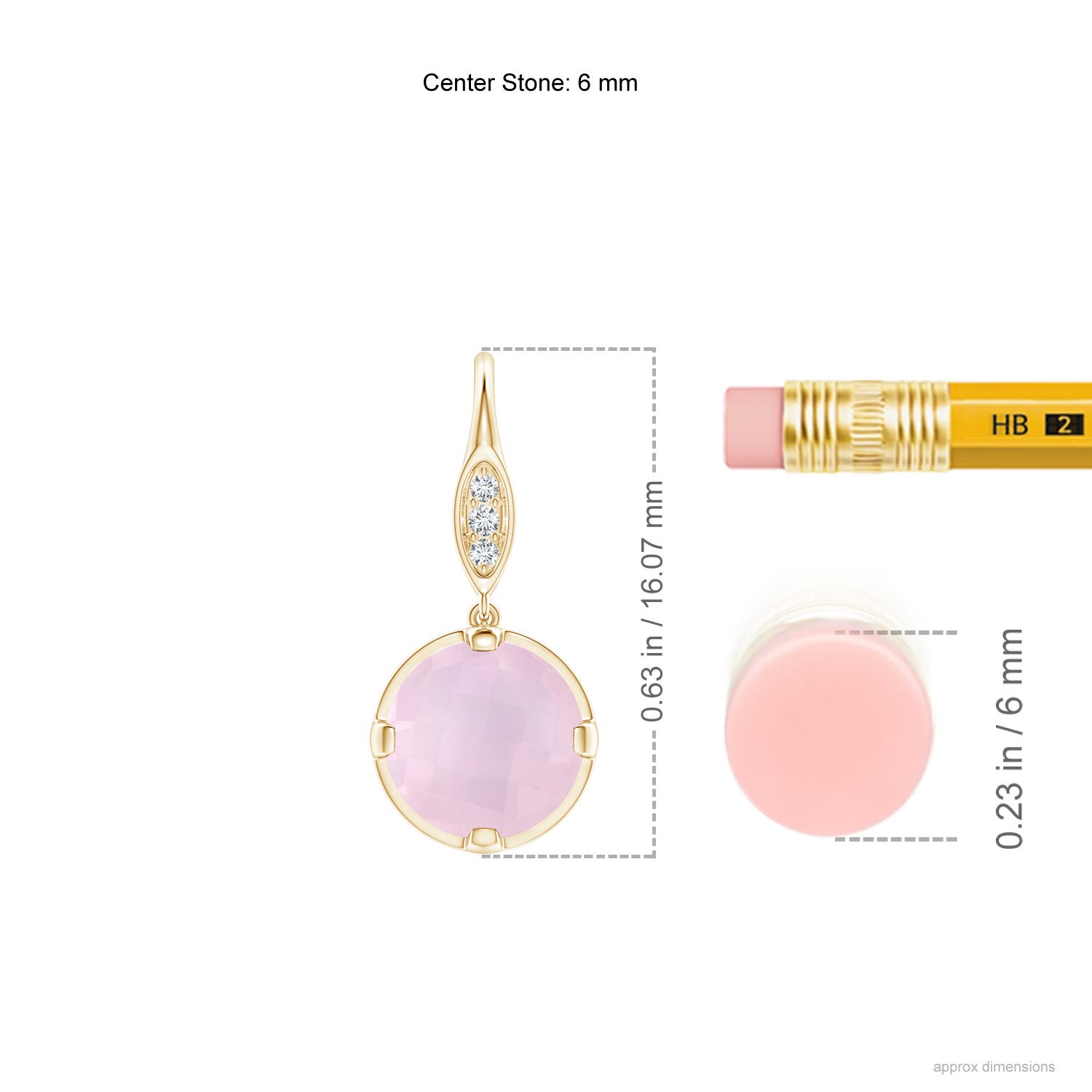 AA - Rose Quartz / 1.31 CT / 14 KT Yellow Gold