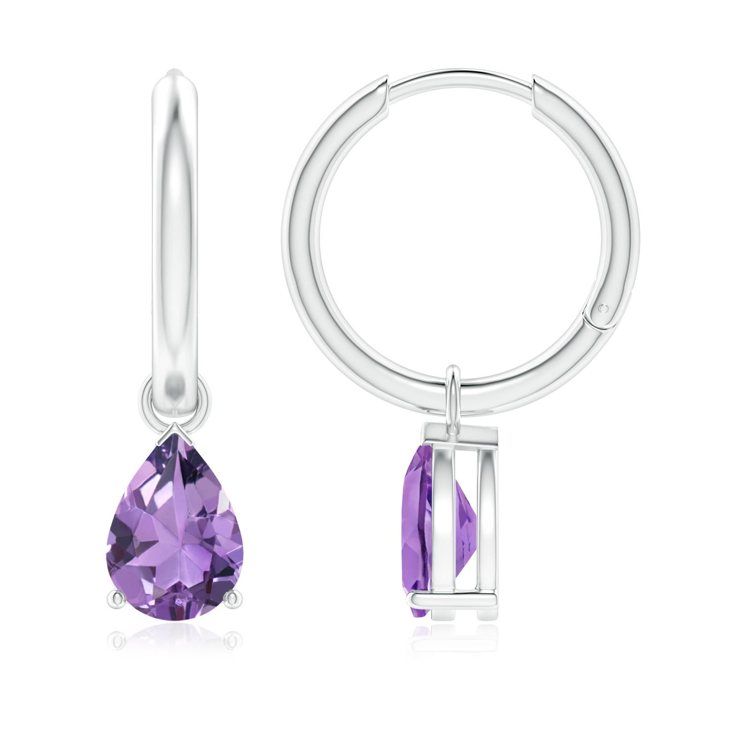 A - Amethyst / 2 CT / 14 KT White Gold