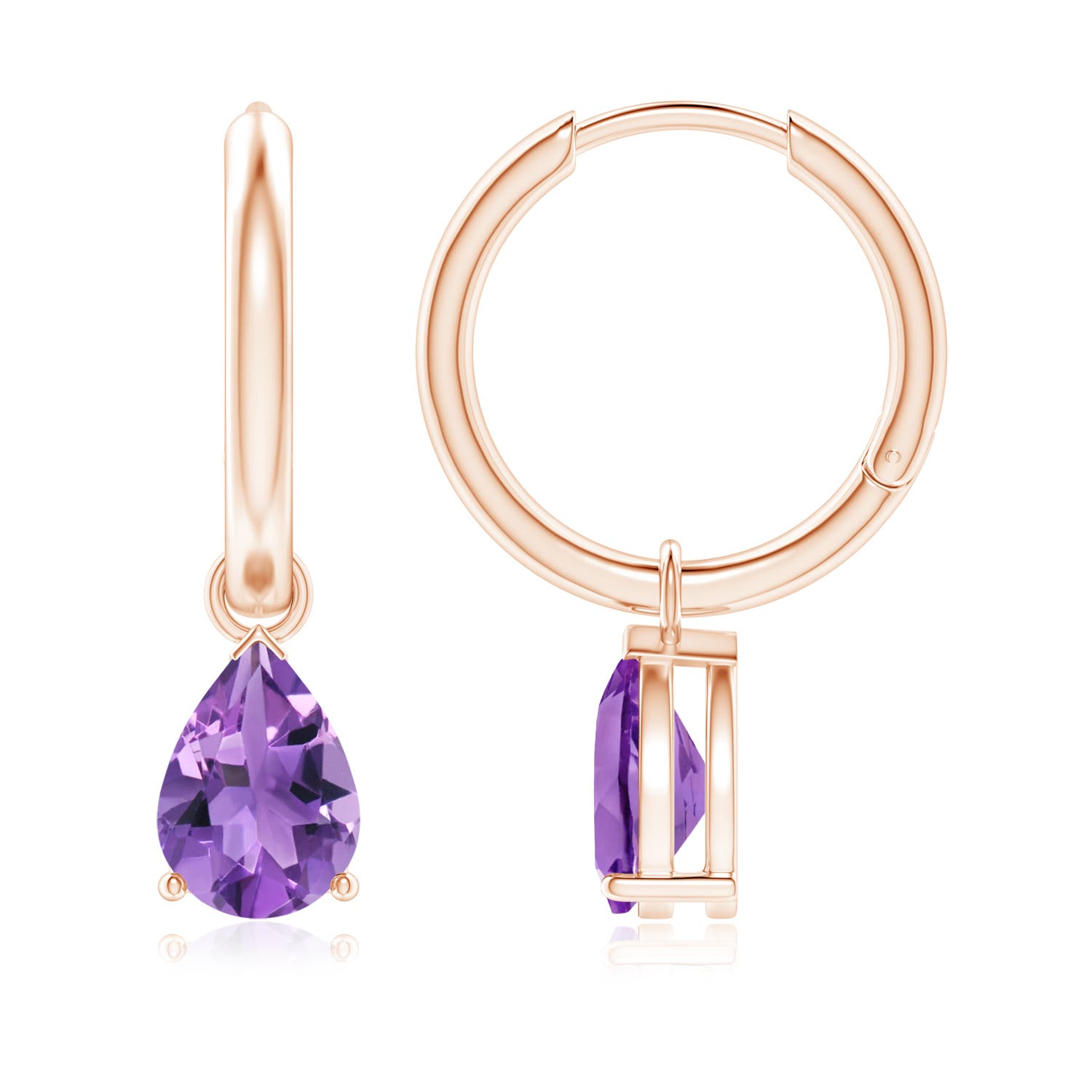 AA - Amethyst / 2 CT / 14 KT Rose Gold