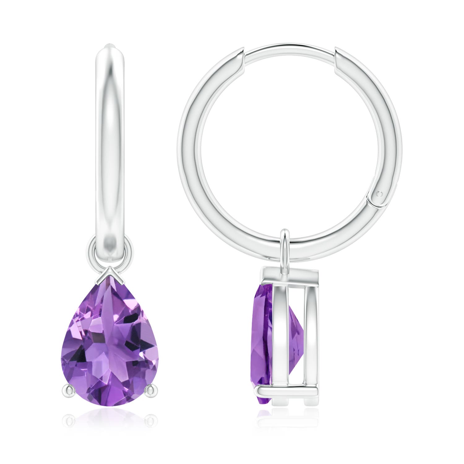 AA - Amethyst / 2.1 CT / 14 KT White Gold