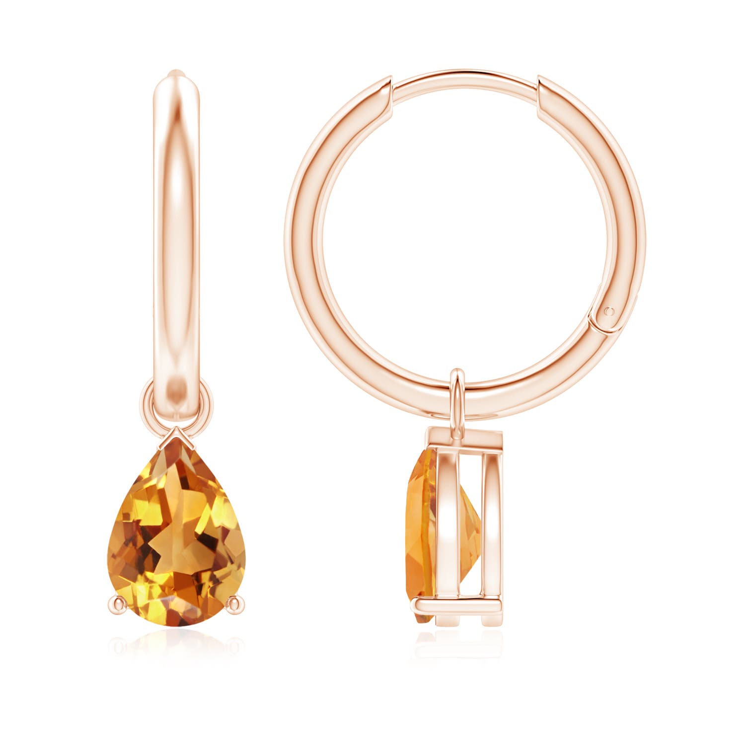 AA - Citrine / 2 CT / 14 KT Rose Gold