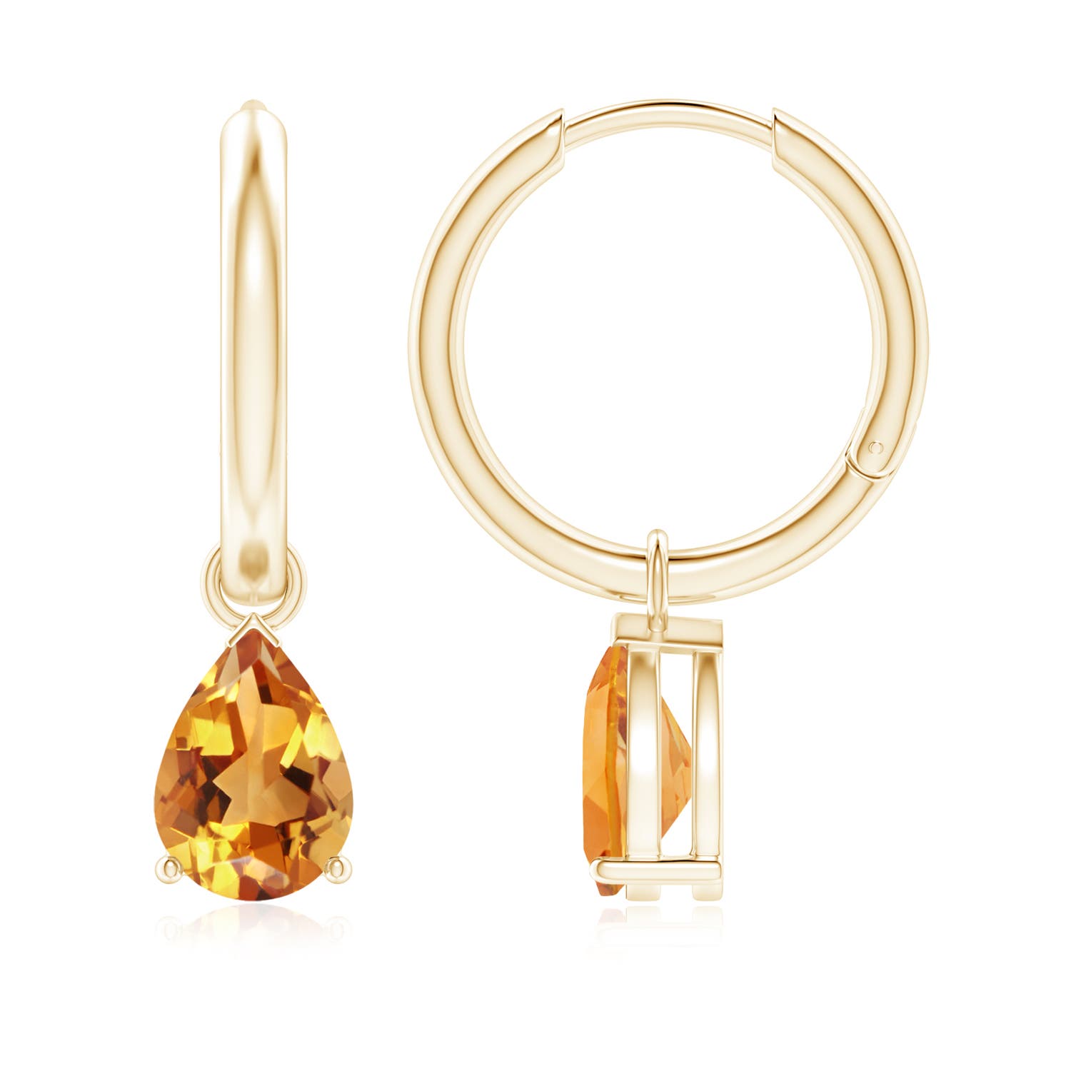 AA - Citrine / 2 CT / 14 KT Yellow Gold