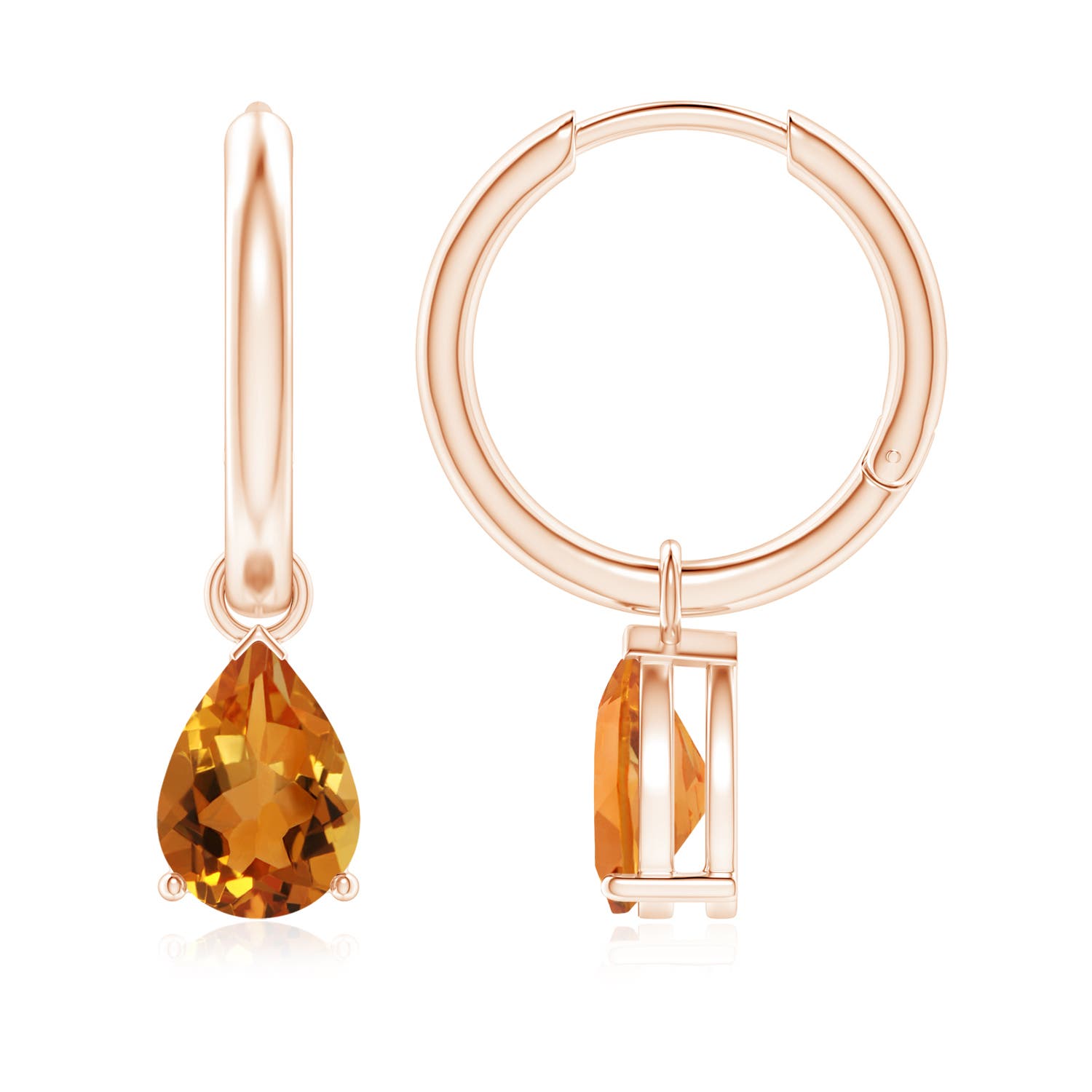 AAA - Citrine / 2 CT / 14 KT Rose Gold