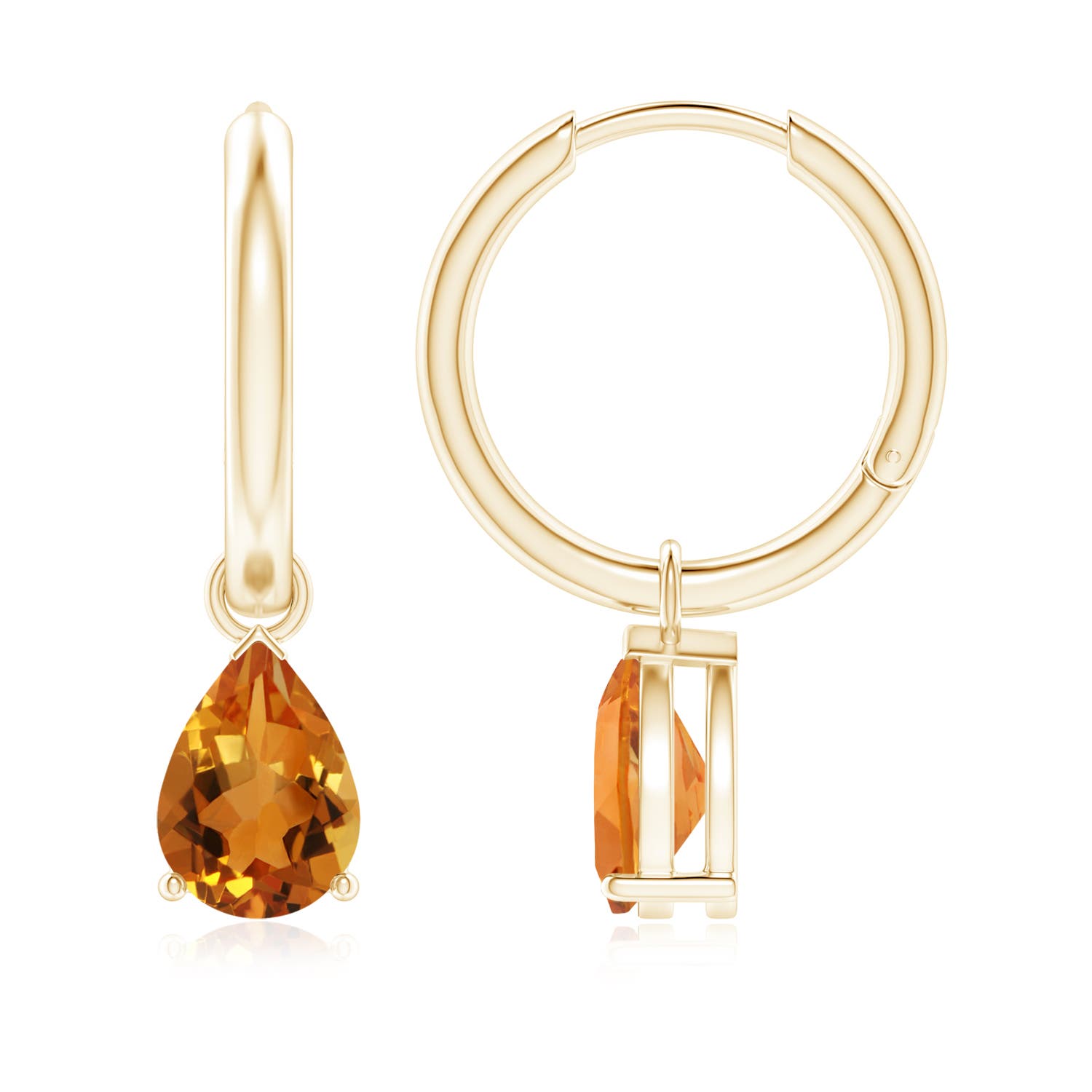 AAA - Citrine / 2 CT / 14 KT Yellow Gold