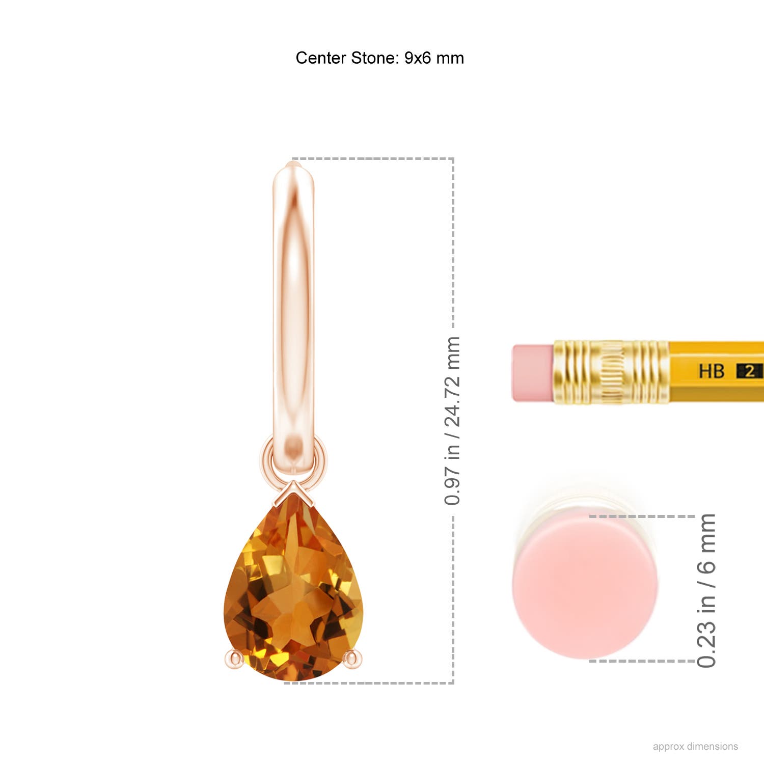 AAA - Citrine / 2.4 CT / 14 KT Rose Gold