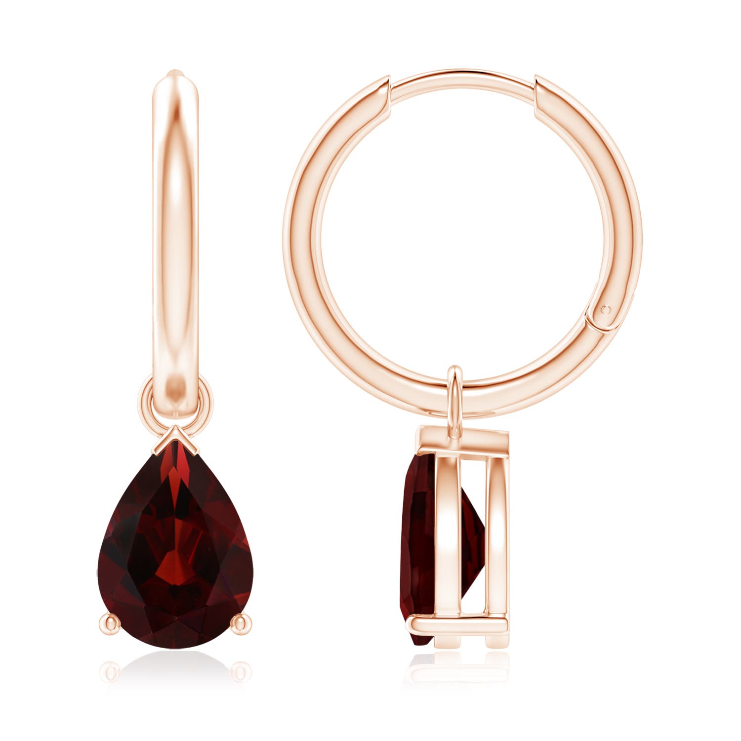 AA - Garnet / 3 CT / 14 KT Rose Gold