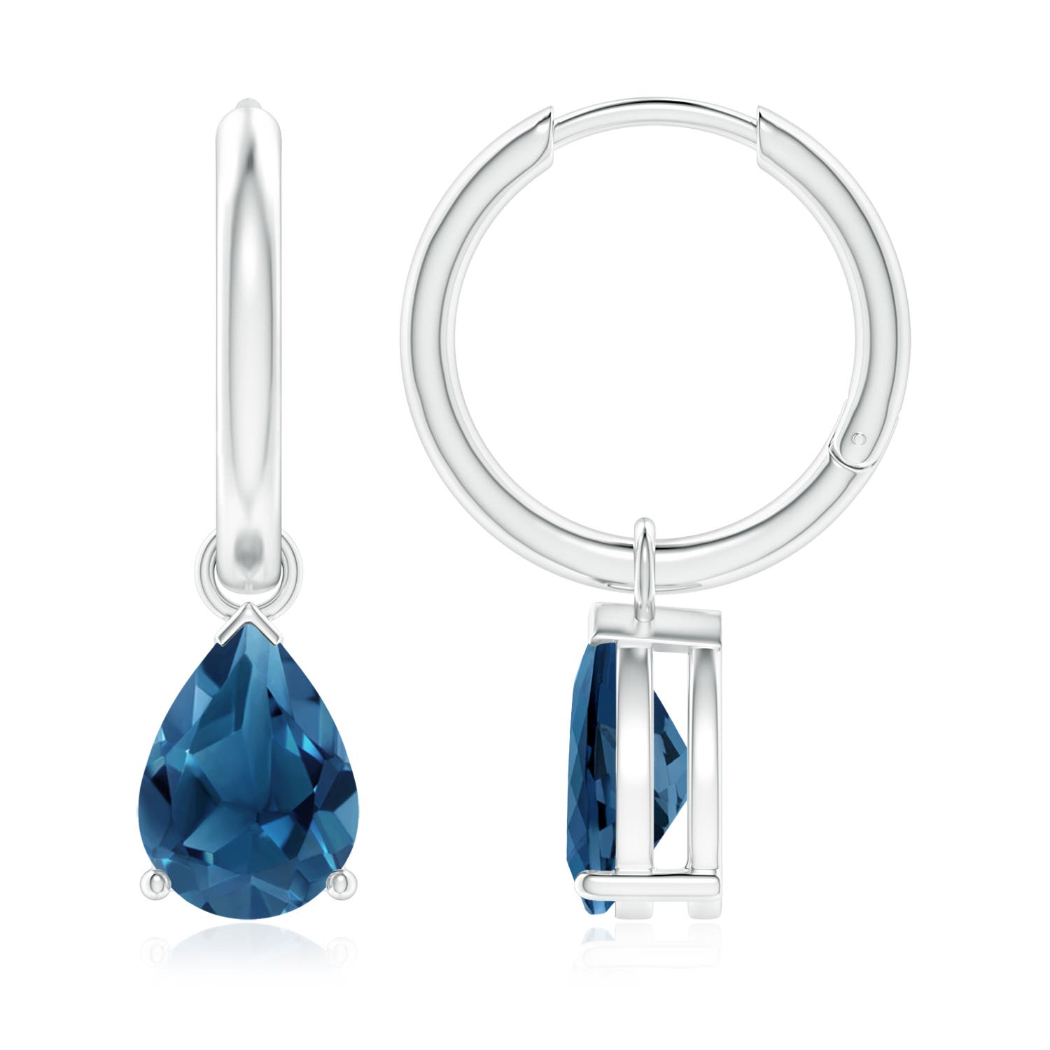 AA - London Blue Topaz / 3.3 CT / 14 KT White Gold