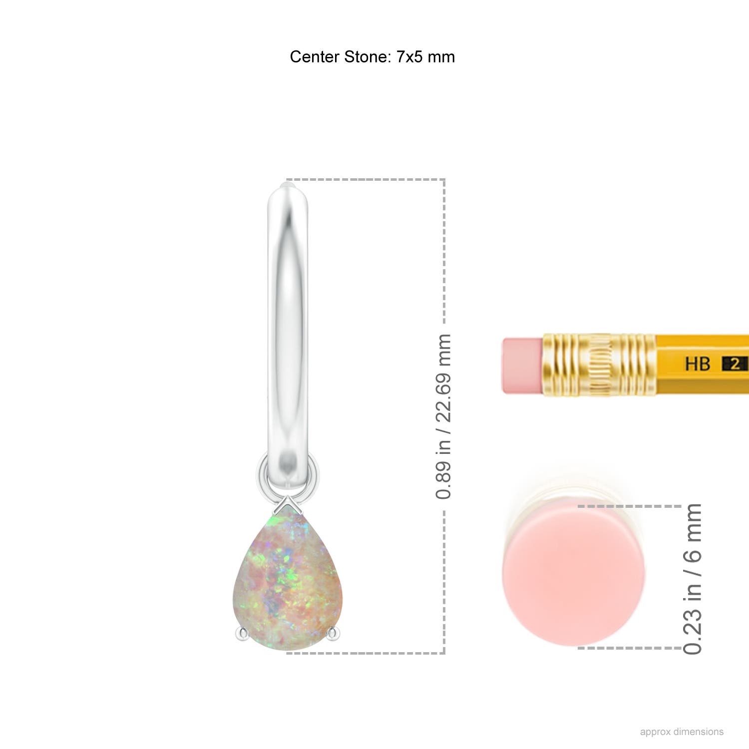 AAAA - Opal / 0.84 CT / 14 KT White Gold