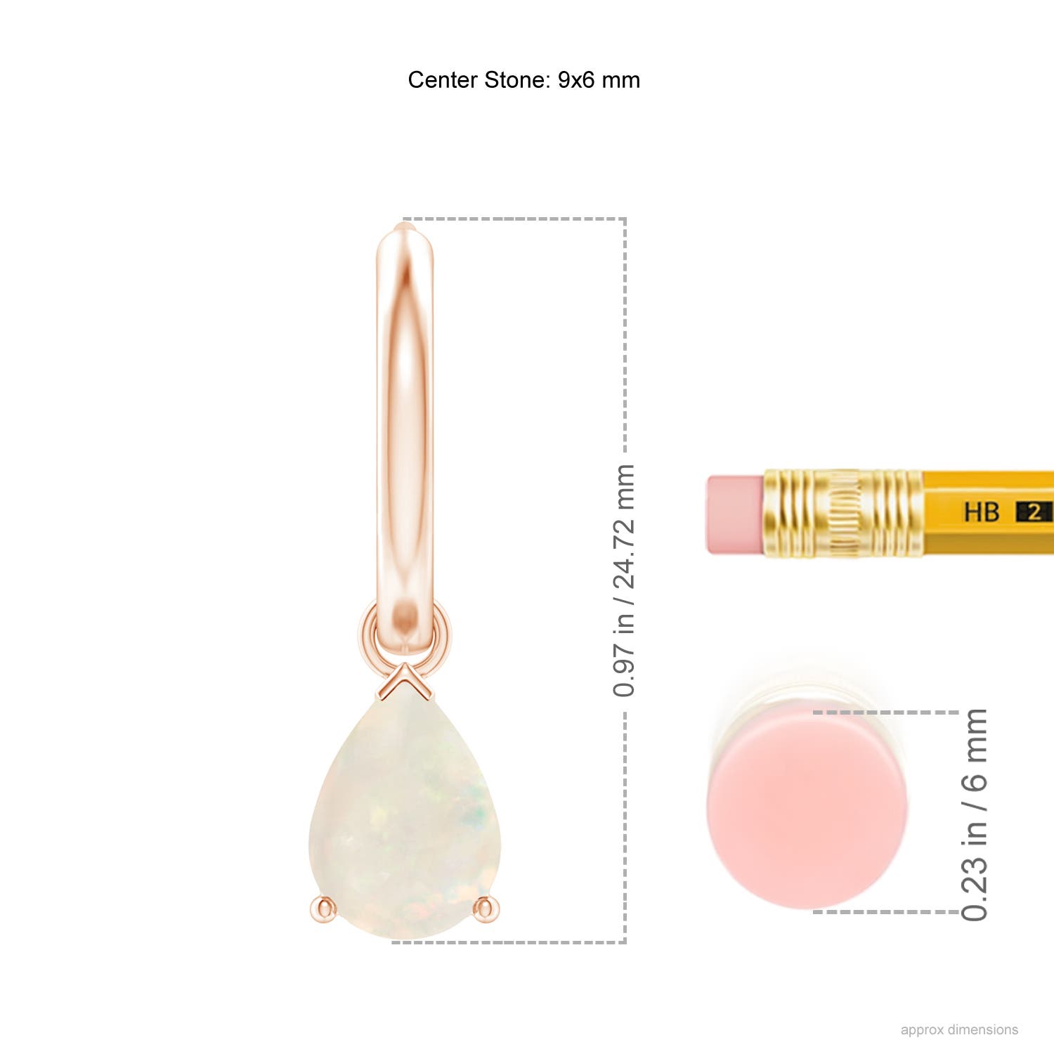 A - Opal / 1.6 CT / 14 KT Rose Gold