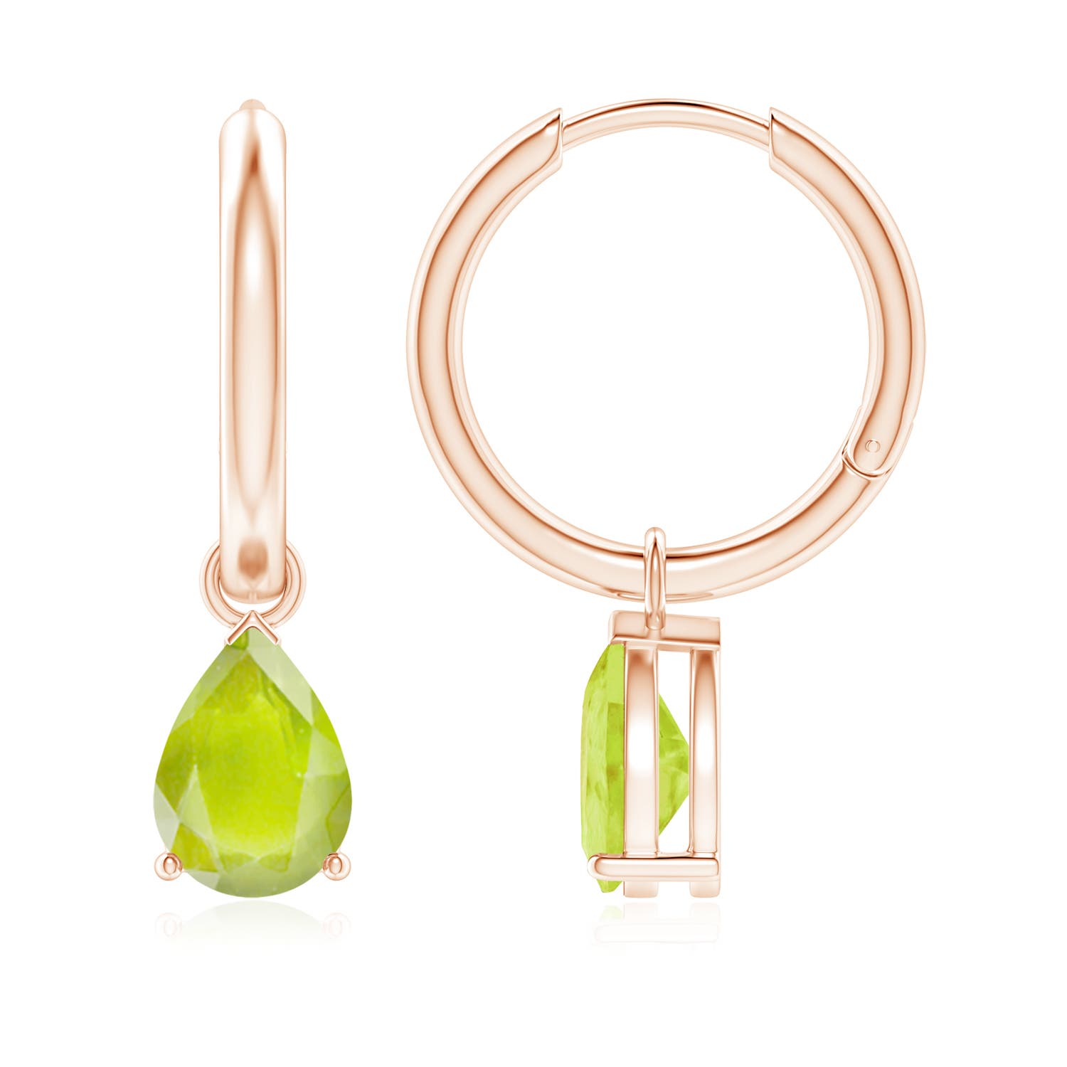 A - Peridot / 2.2 CT / 14 KT Rose Gold