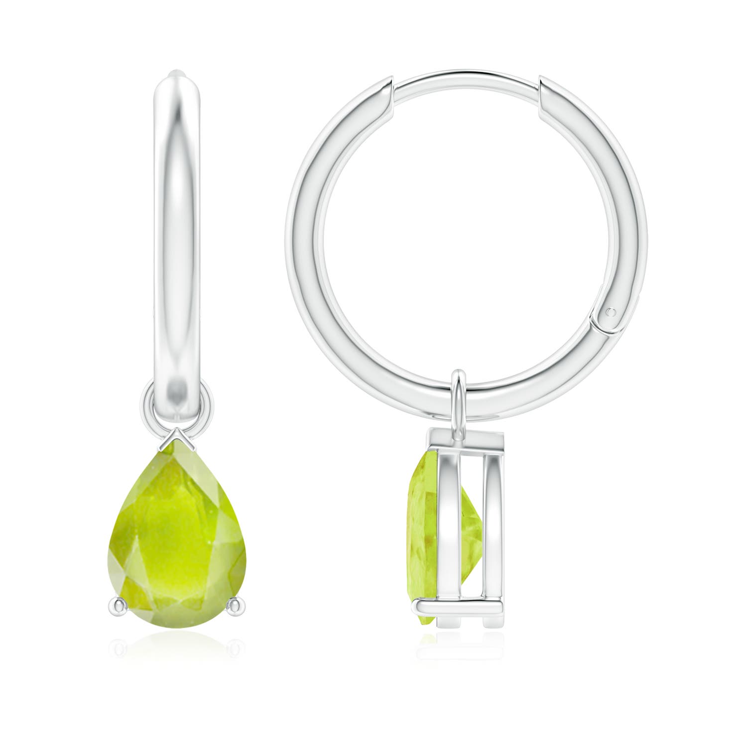 A - Peridot / 2.2 CT / 14 KT White Gold