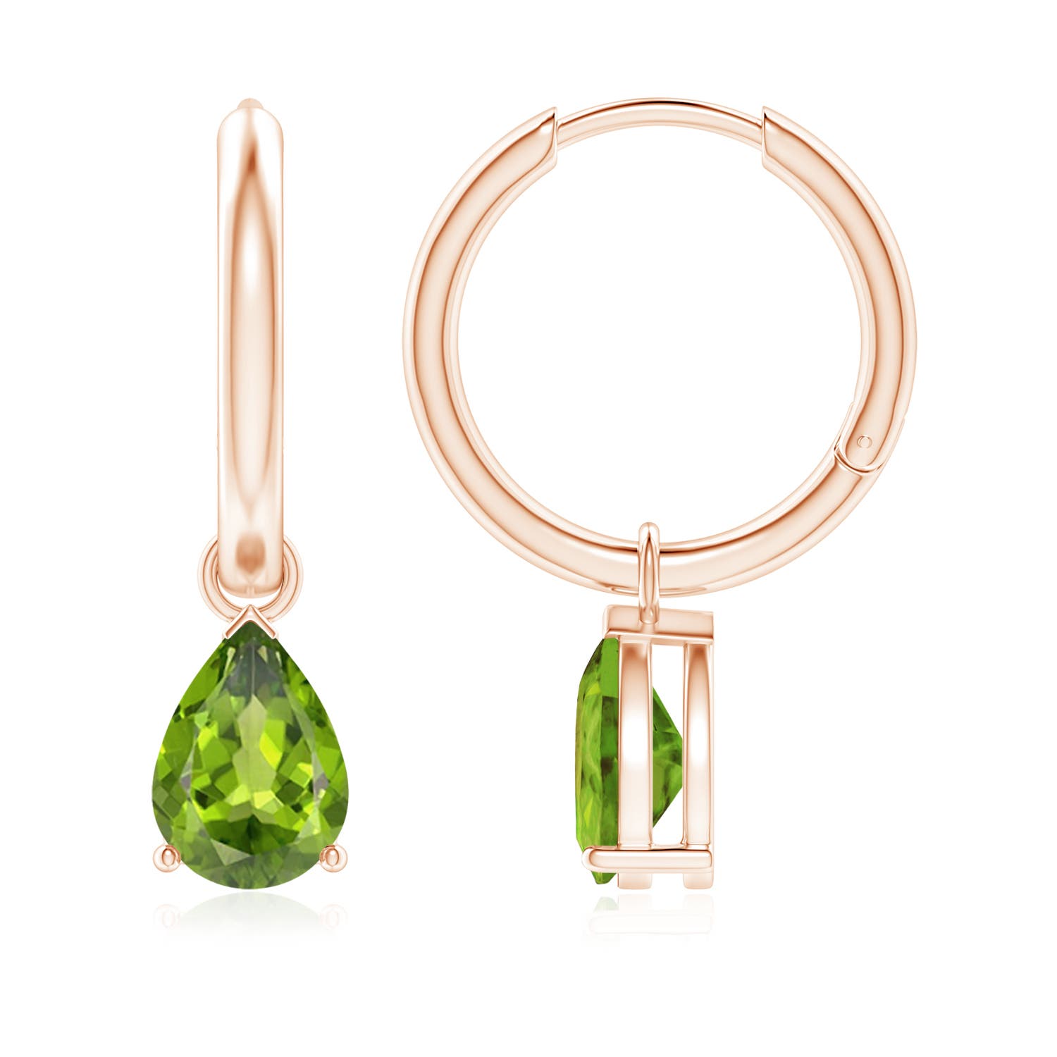 AAA - Peridot / 2.2 CT / 14 KT Rose Gold