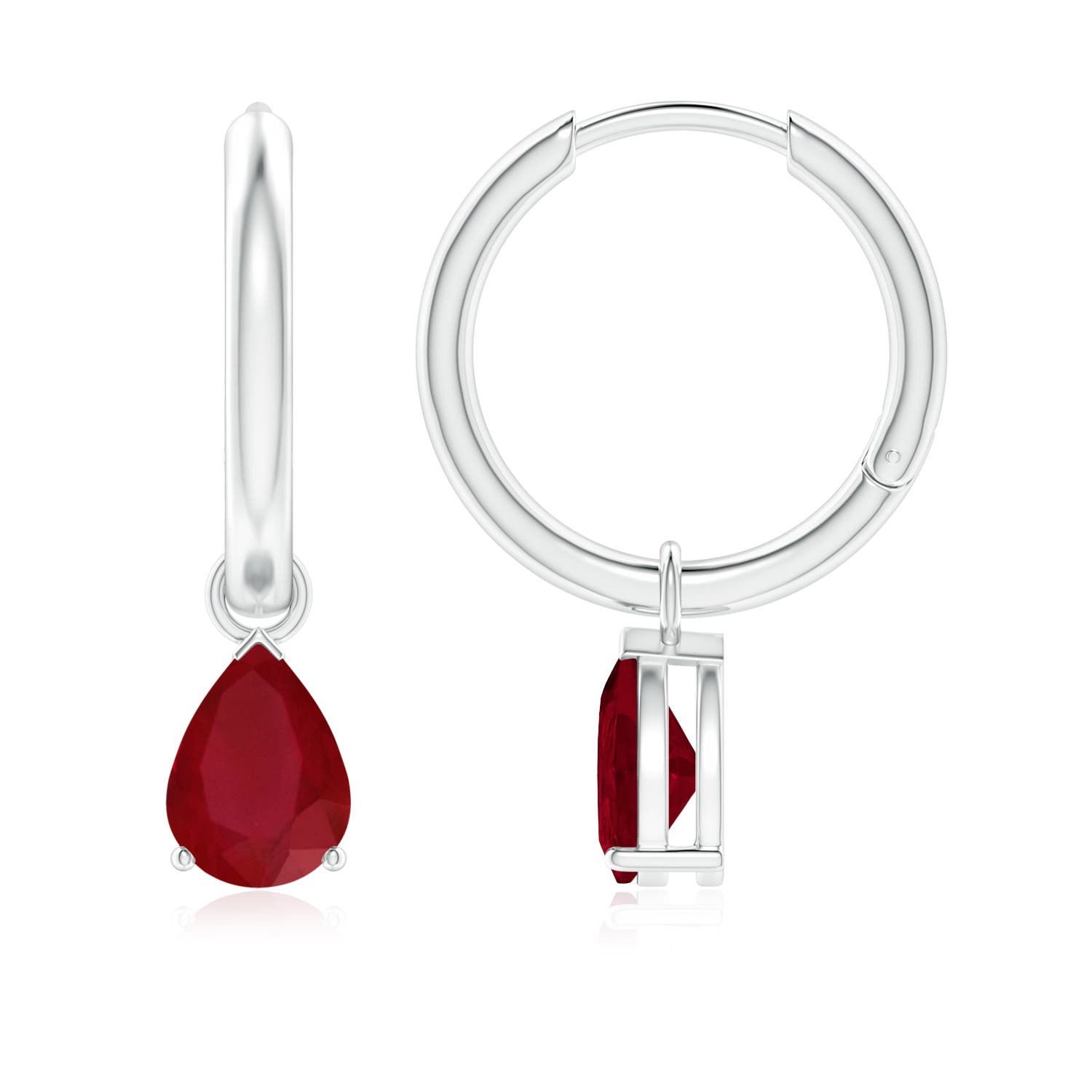 AA - Ruby / 1.6 CT / 14 KT White Gold