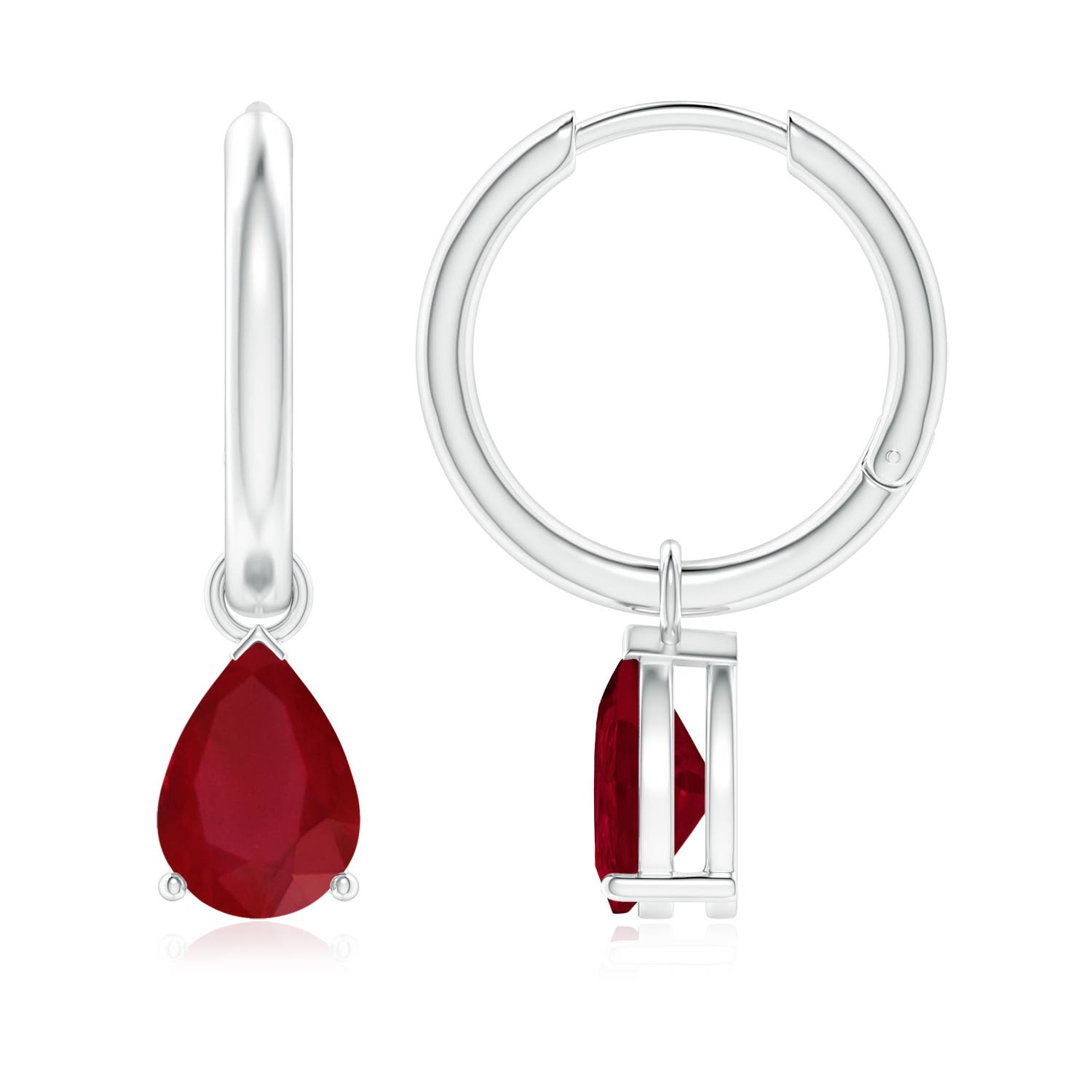 AA - Ruby / 2.3 CT / 14 KT White Gold