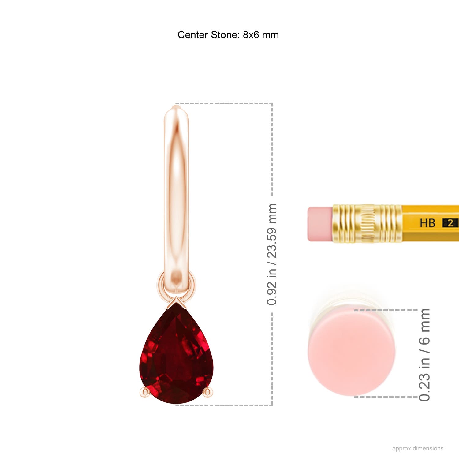 AAAA - Ruby / 2.3 CT / 14 KT Rose Gold