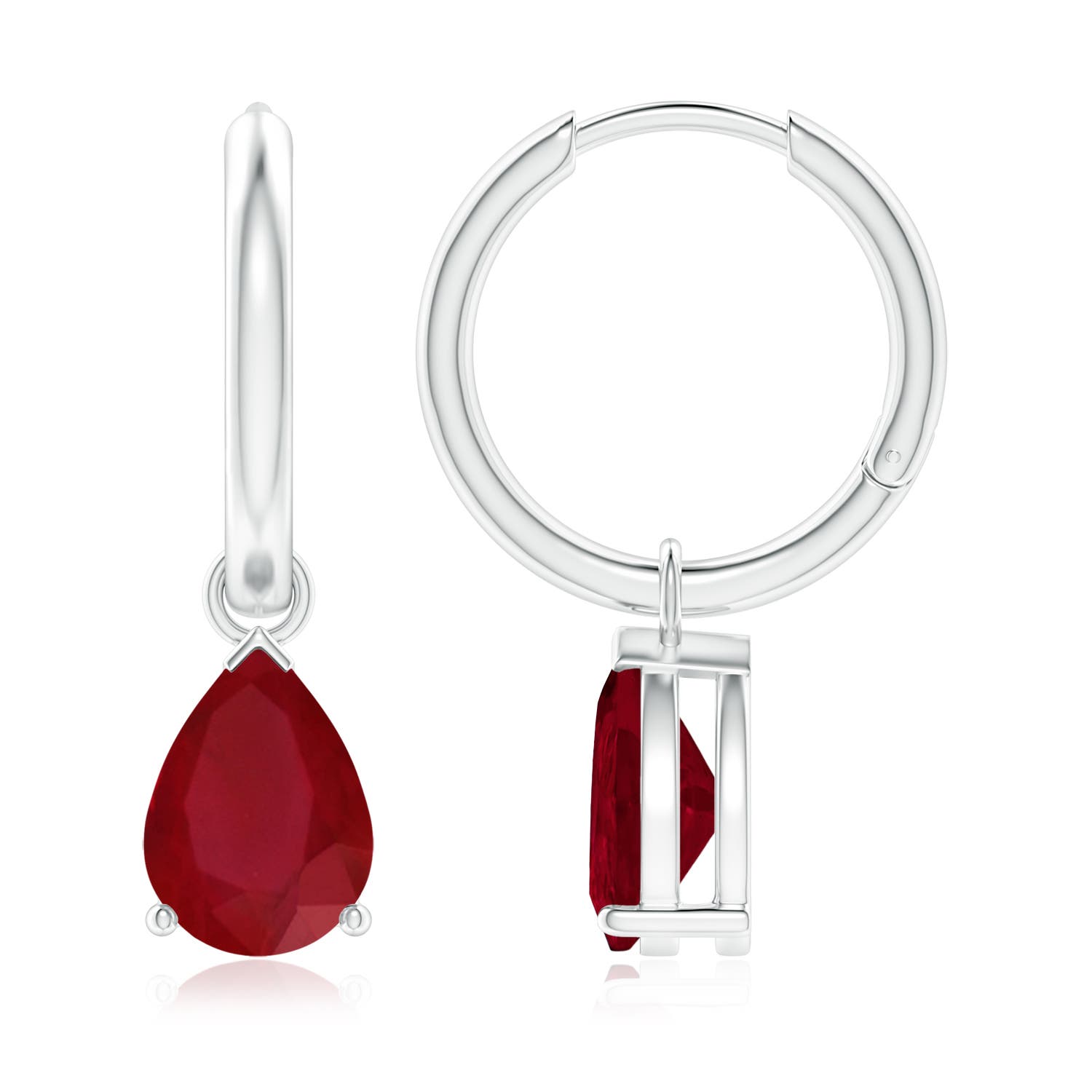 AA - Ruby / 3.4 CT / 14 KT White Gold