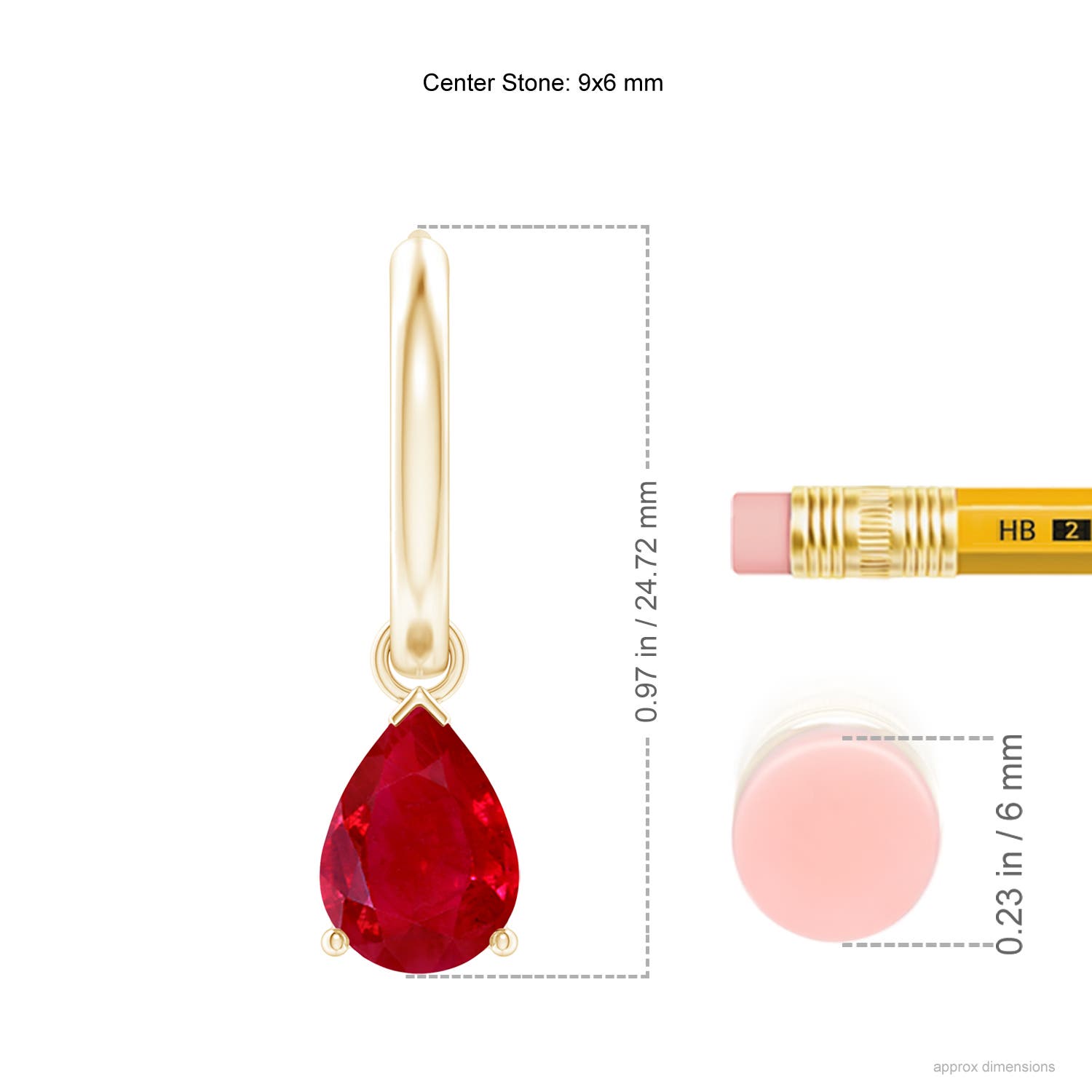 AAA - Ruby / 3.4 CT / 14 KT Yellow Gold