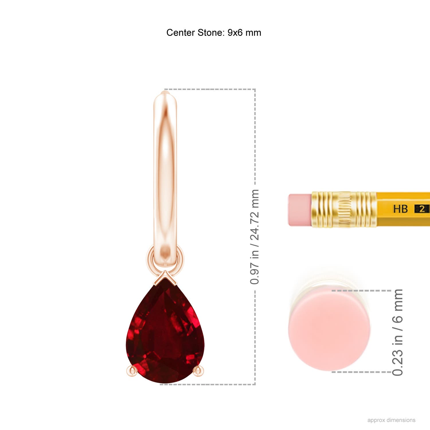 AAAA - Ruby / 3.4 CT / 14 KT Rose Gold