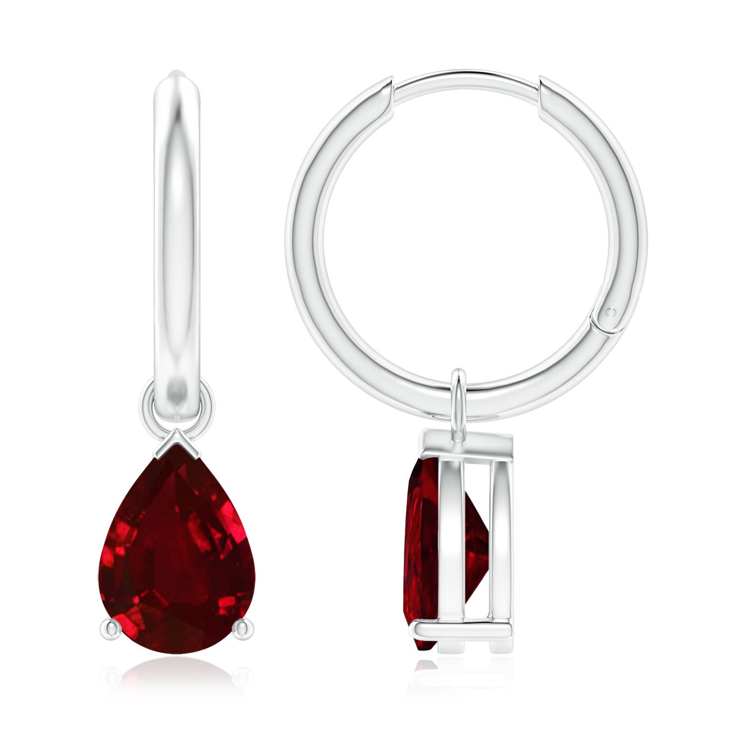 AAAA - Ruby / 3.4 CT / 14 KT White Gold