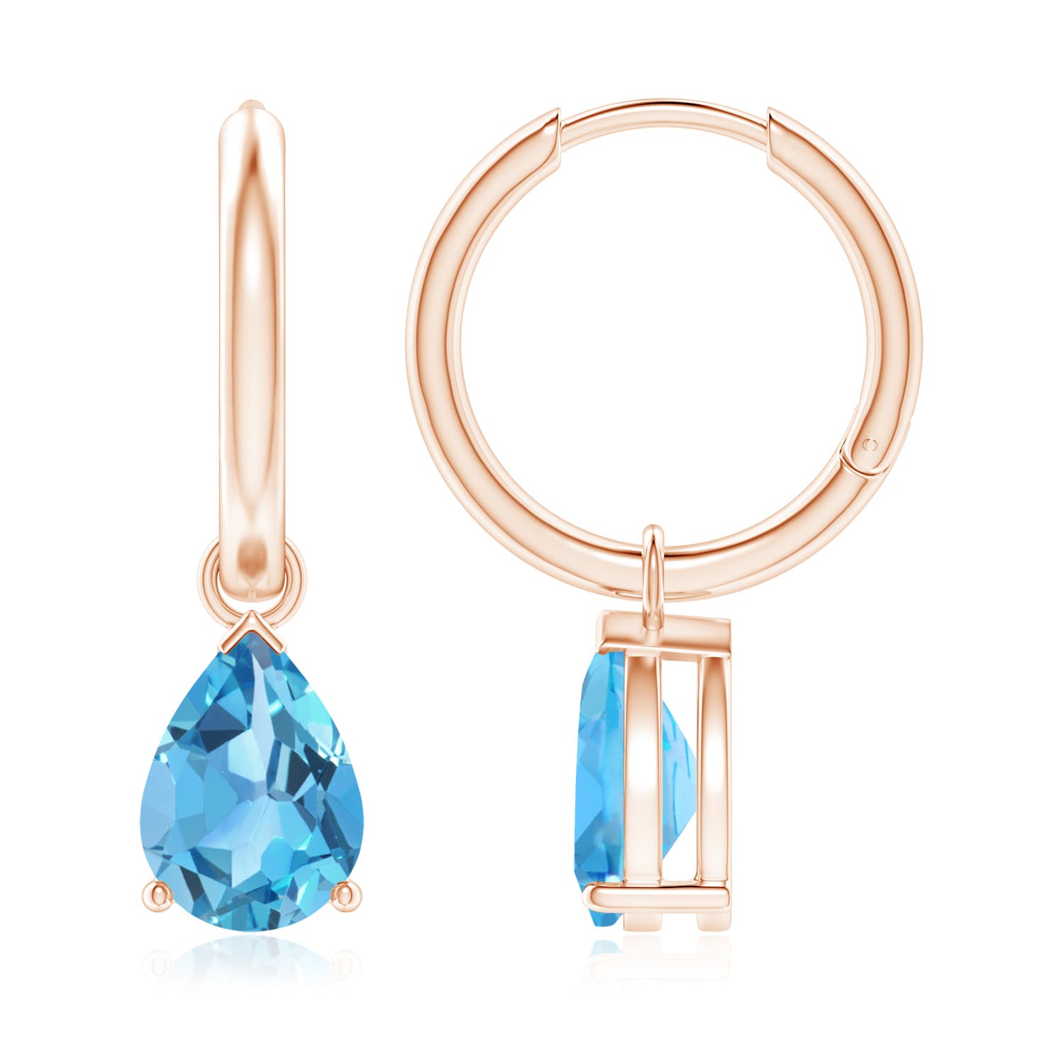 AA - Swiss Blue Topaz / 3.3 CT / 14 KT Rose Gold