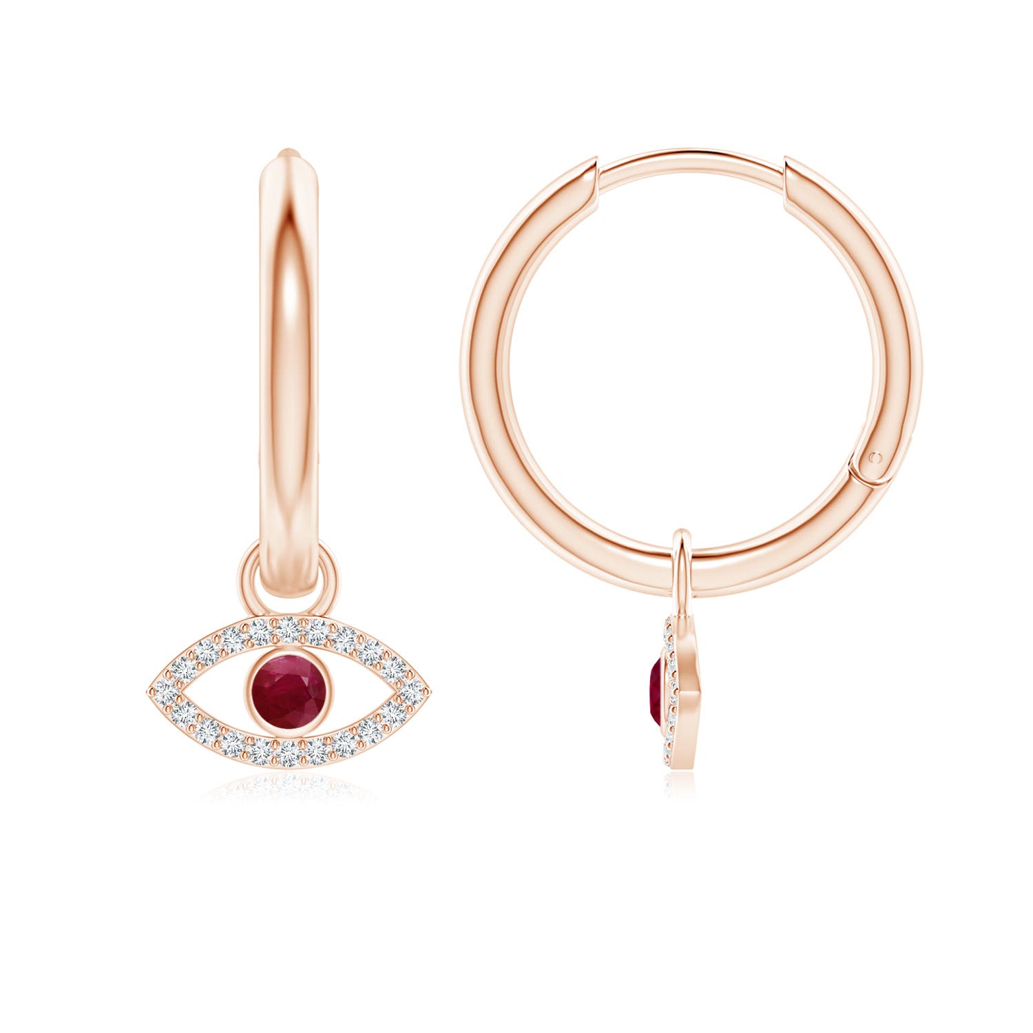 A - Ruby / 0.3 CT / 14 KT Rose Gold