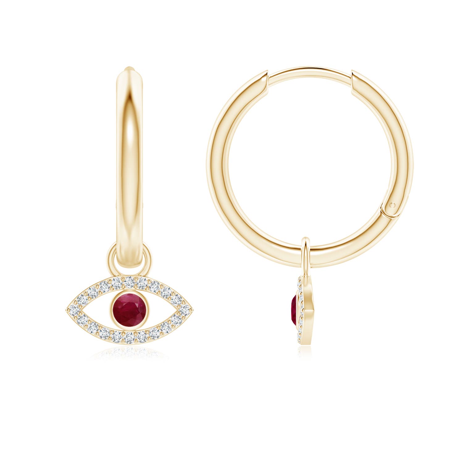 A - Ruby / 0.3 CT / 14 KT Yellow Gold