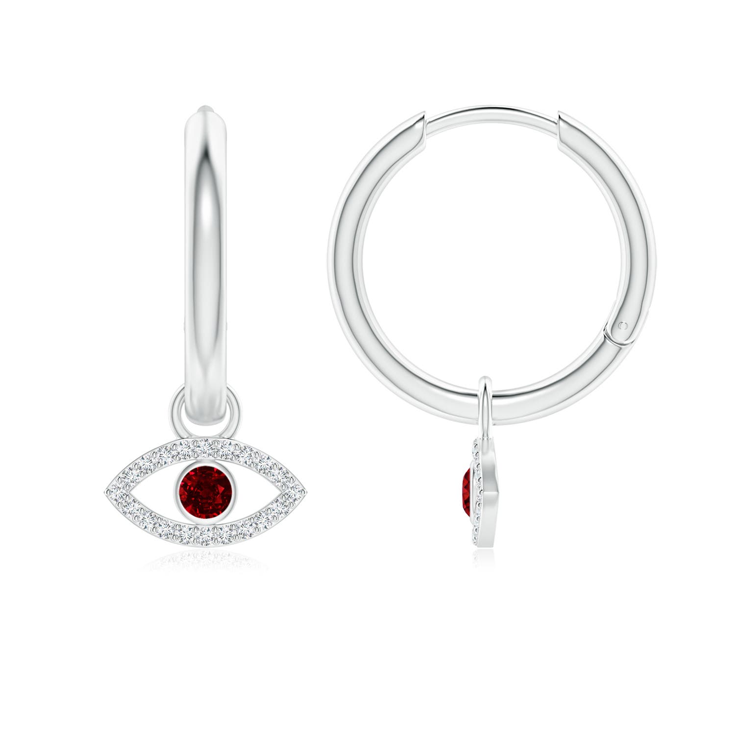 AAAA - Ruby / 0.3 CT / 14 KT White Gold