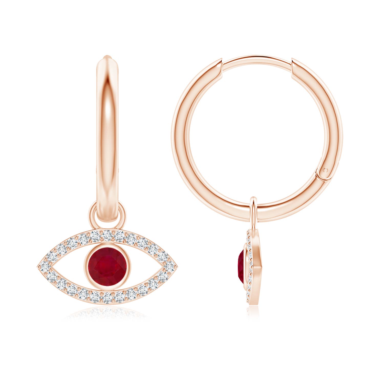 AA - Ruby / 0.7 CT / 14 KT Rose Gold