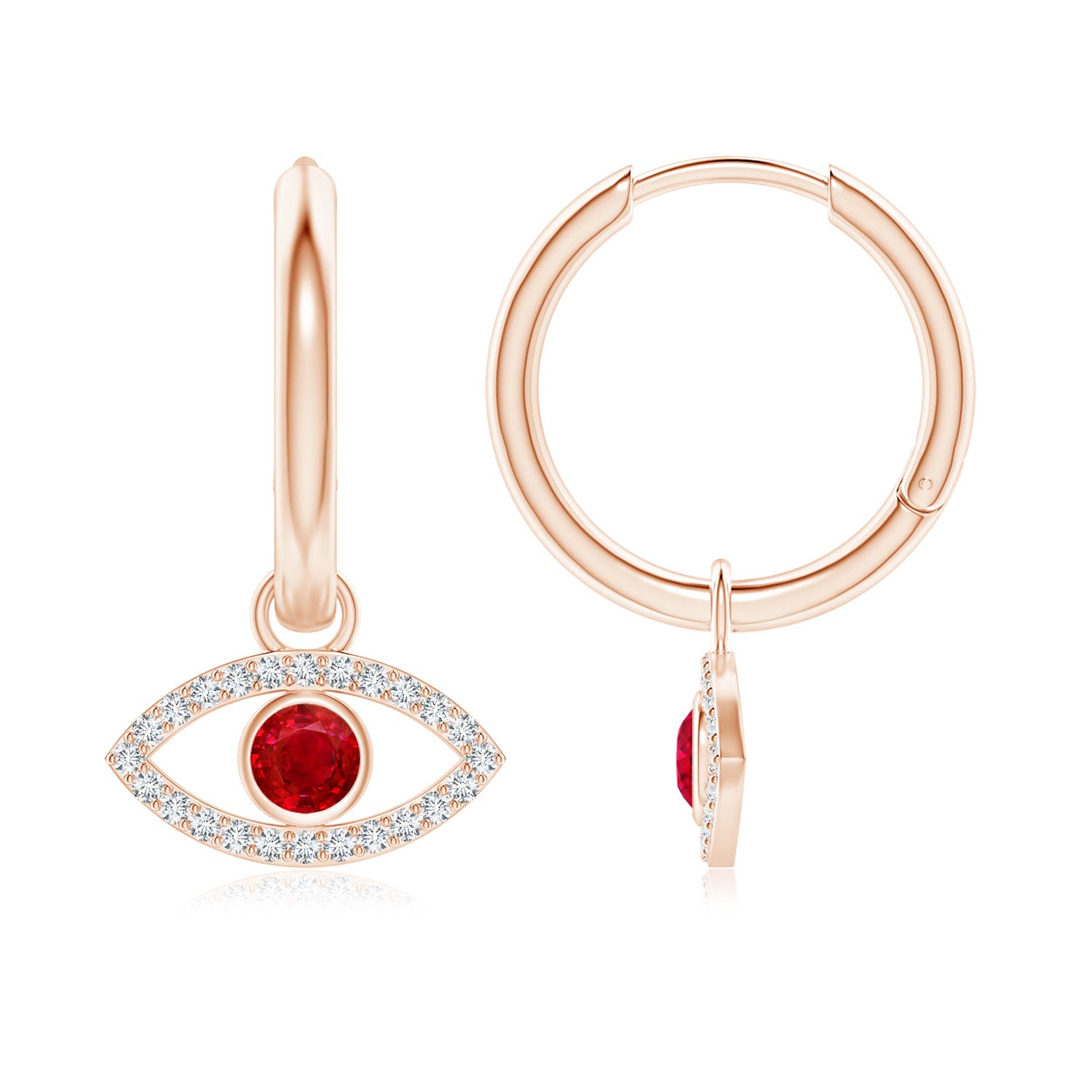 AAA - Ruby / 0.7 CT / 14 KT Rose Gold