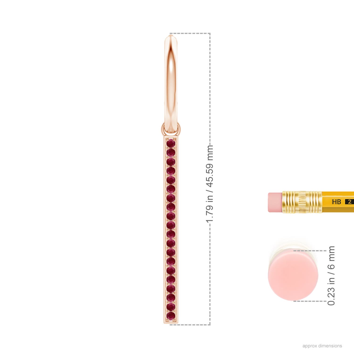 A - Ruby / 0.6 CT / 14 KT Rose Gold