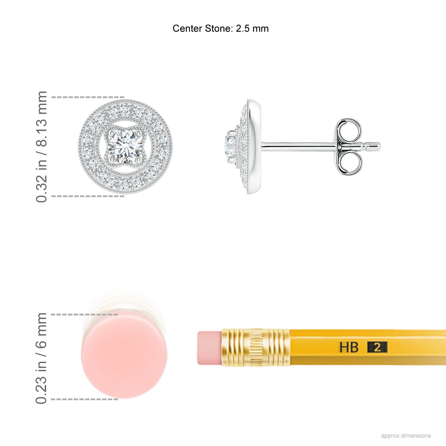 F-G, VS / 0.26 CT / 14 KT White Gold