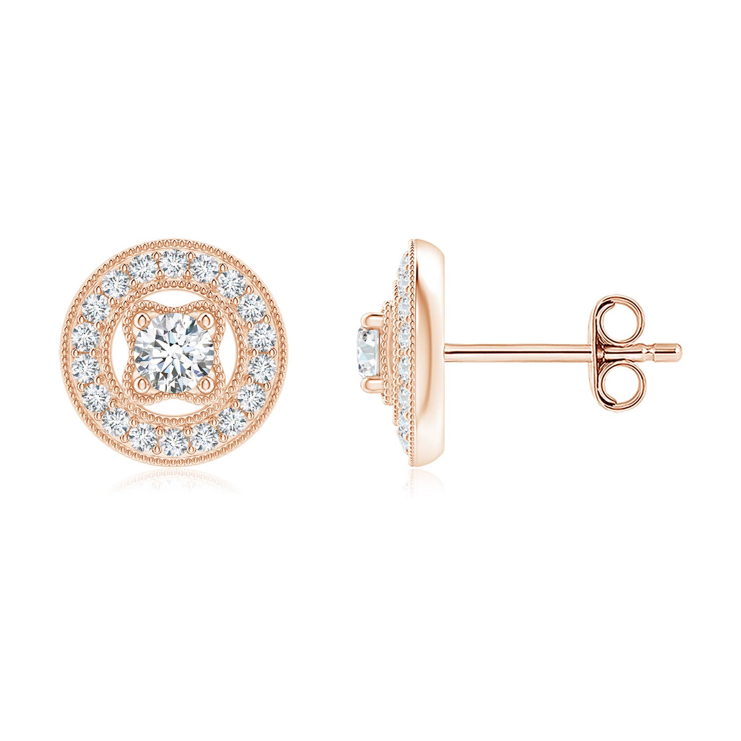 F-G, VS / 0.43 CT / 14 KT Rose Gold