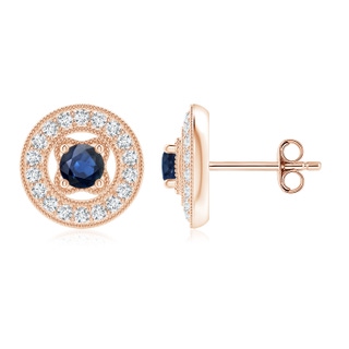 Round AA Blue Sapphire