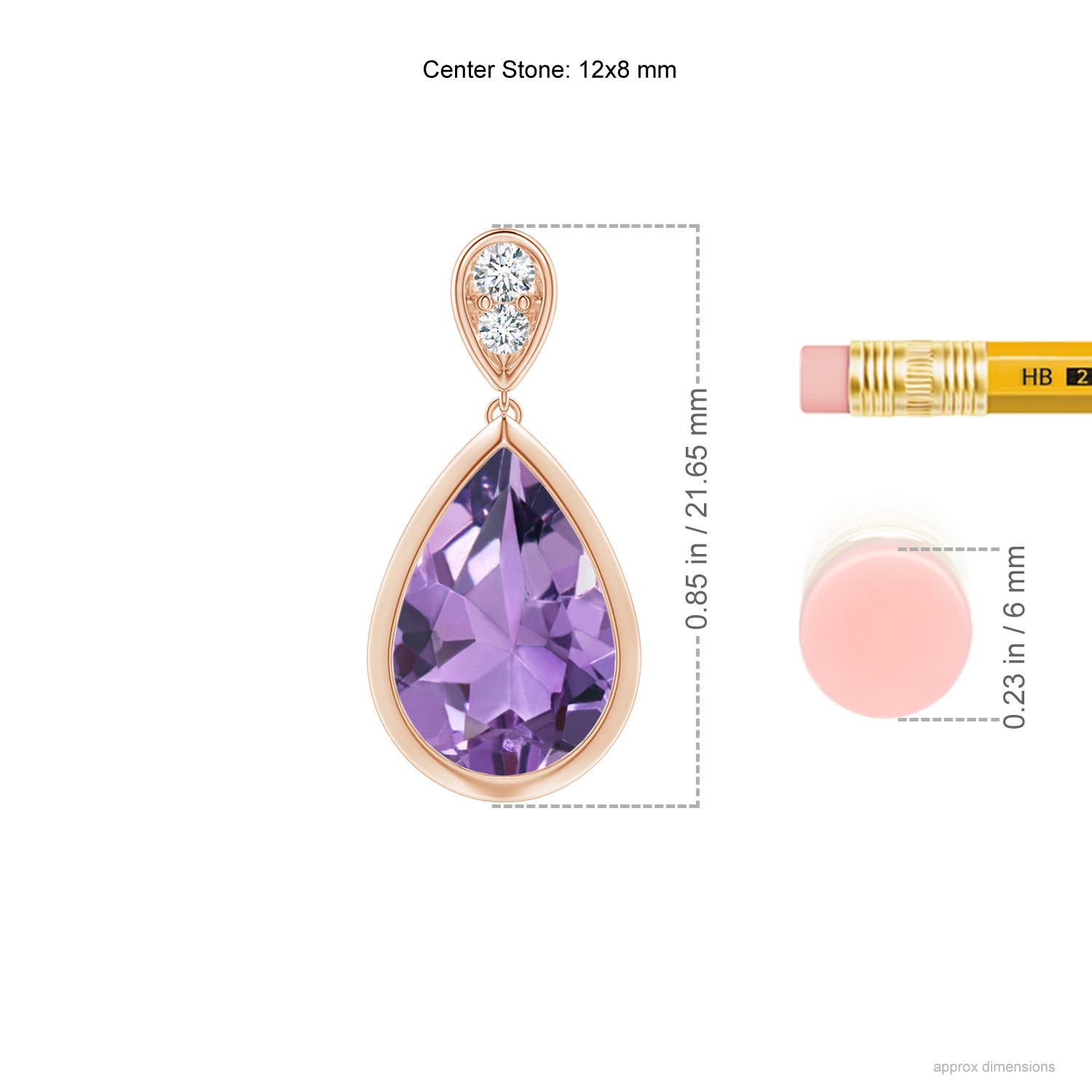 A - Amethyst / 5.31 CT / 14 KT Rose Gold